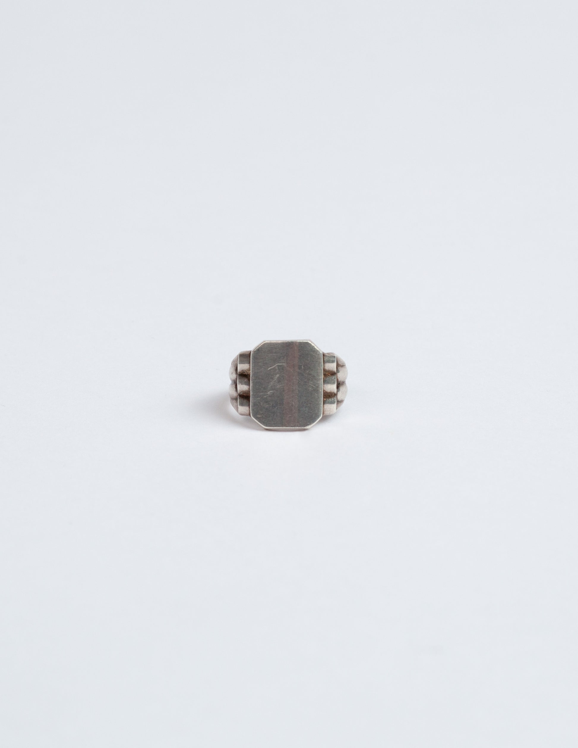 Vintage Sterling Silver Signet Ring Size 10
