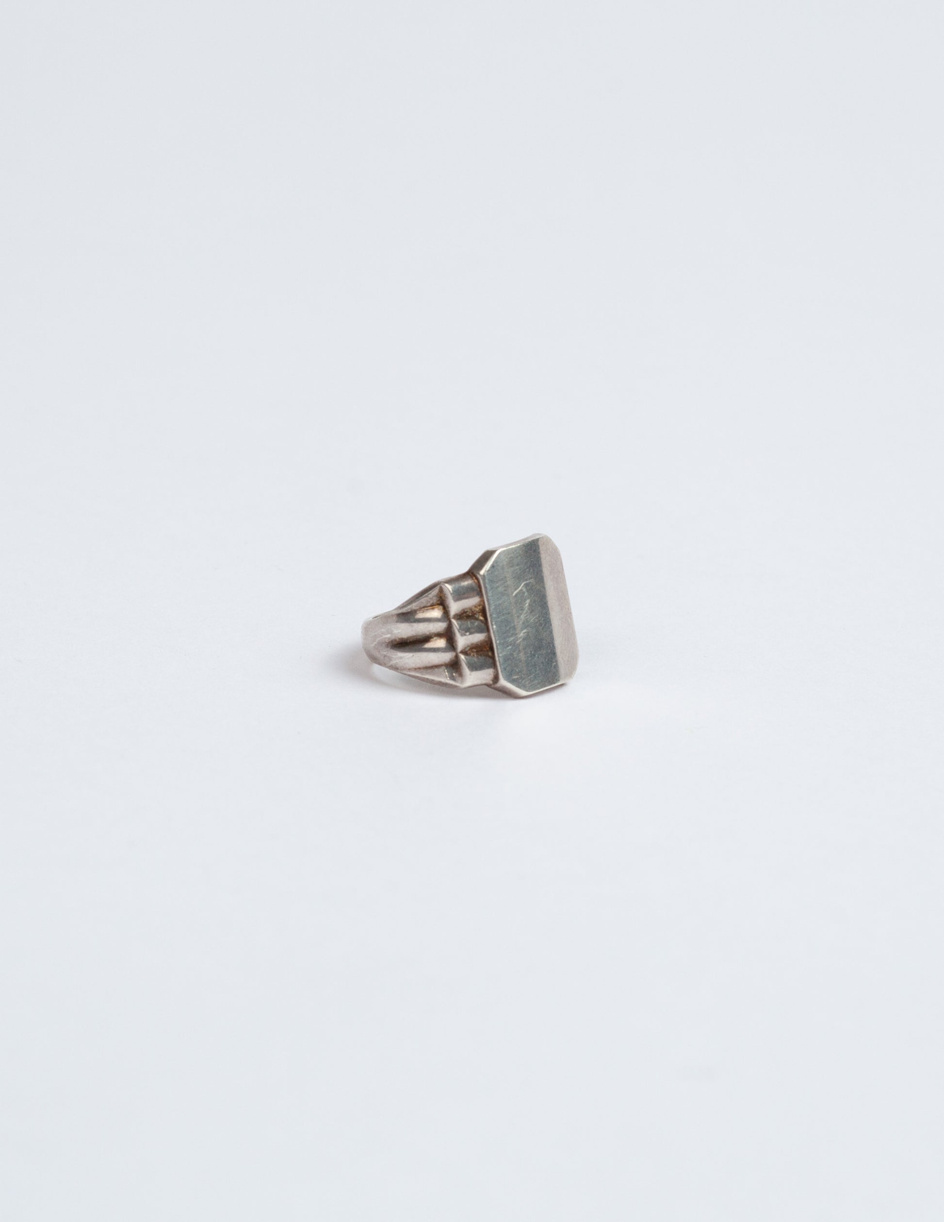 Vintage Sterling Silver Signet Ring Size 10