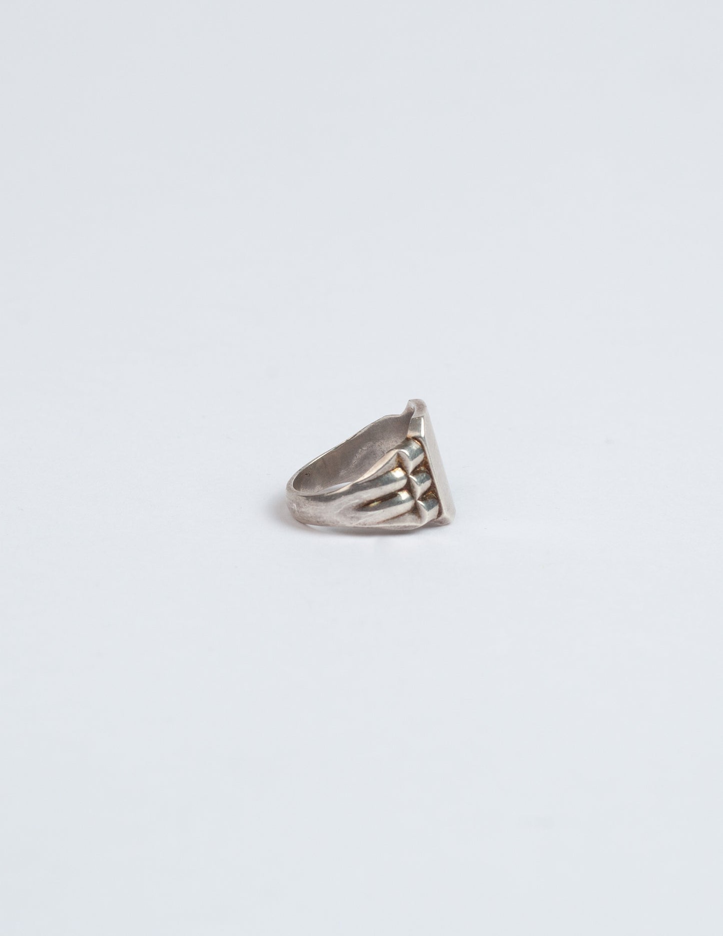 Vintage Sterling Silver Signet Ring Size 10