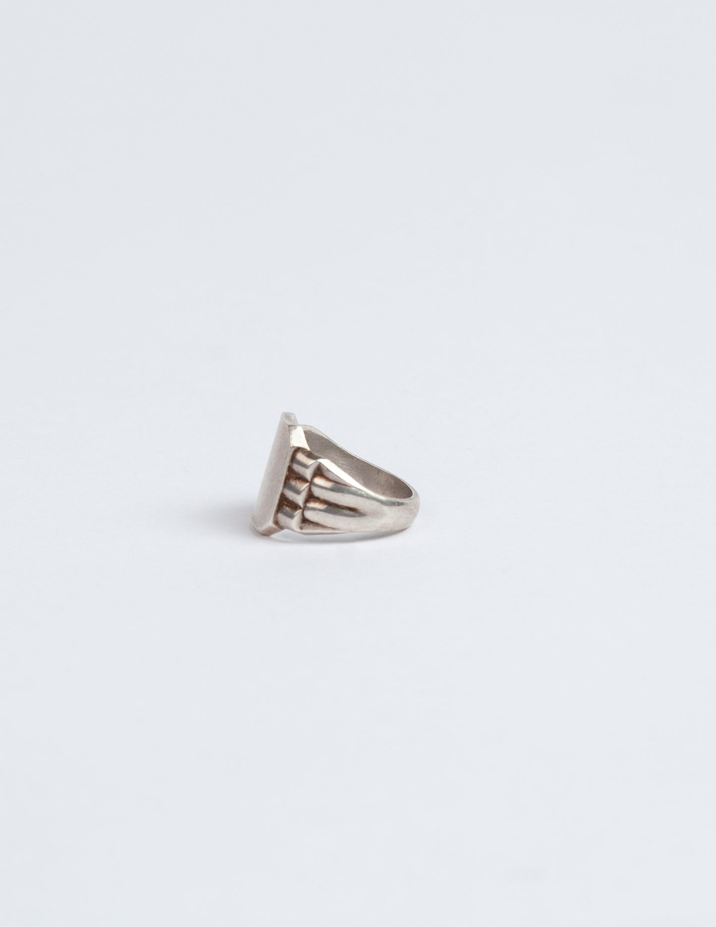 Vintage Sterling Silver Signet Ring Size 10