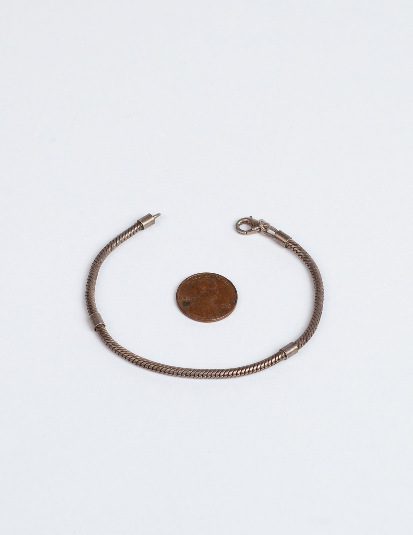 Vintage Sterling Silver Rope Bracelet