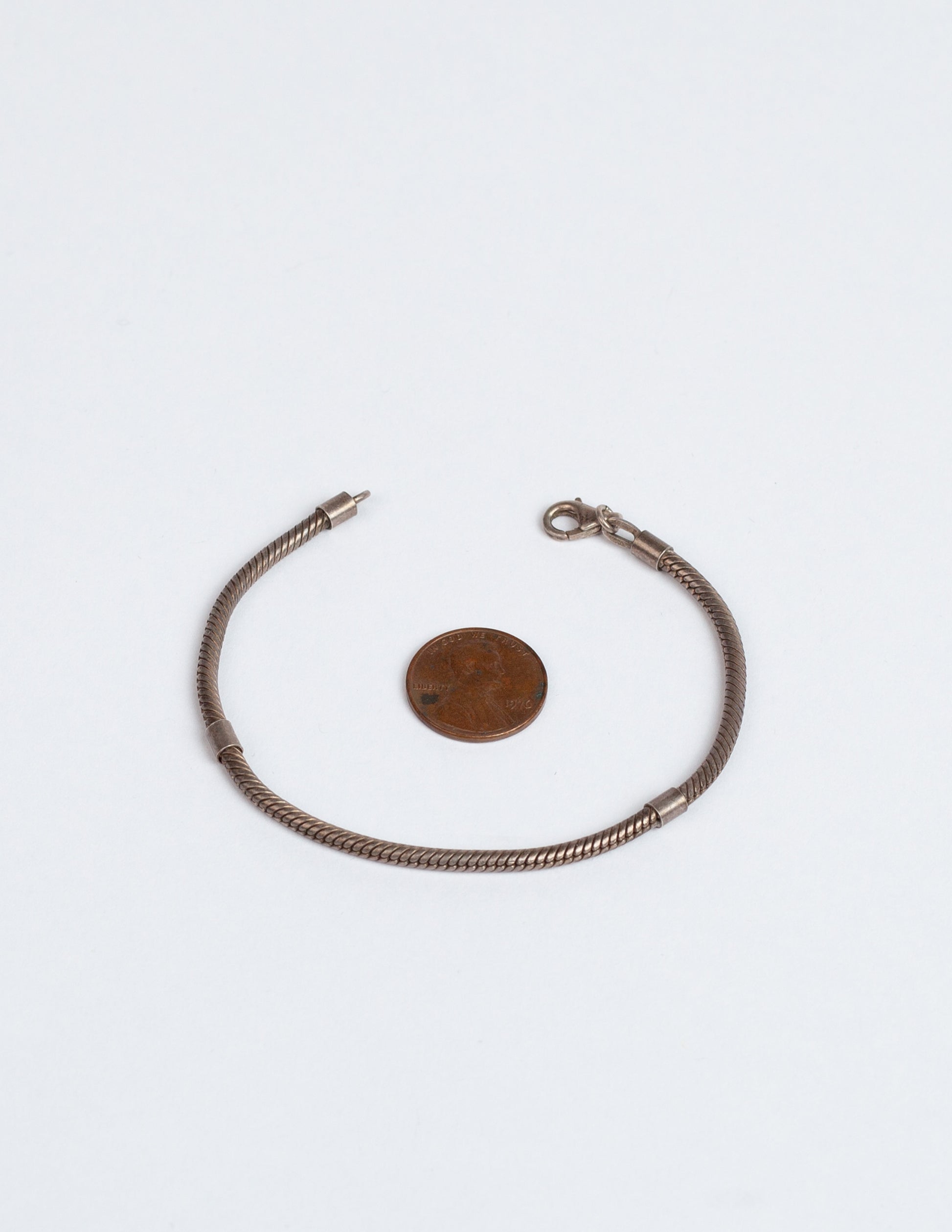Vintage Sterling Silver Rope Bracelet