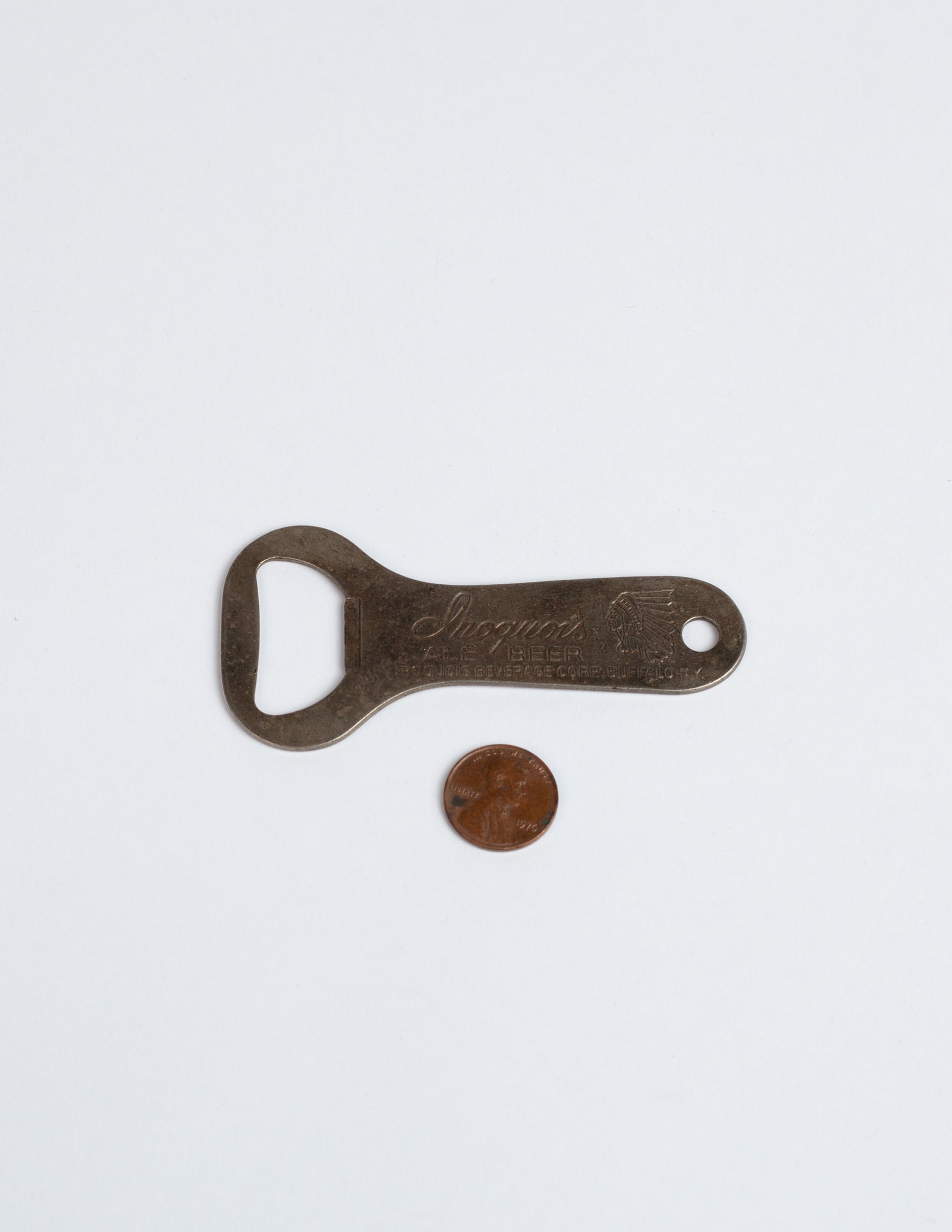 Rivay Vintage Iroquois Beverage Company Indian Head Bottle Opener