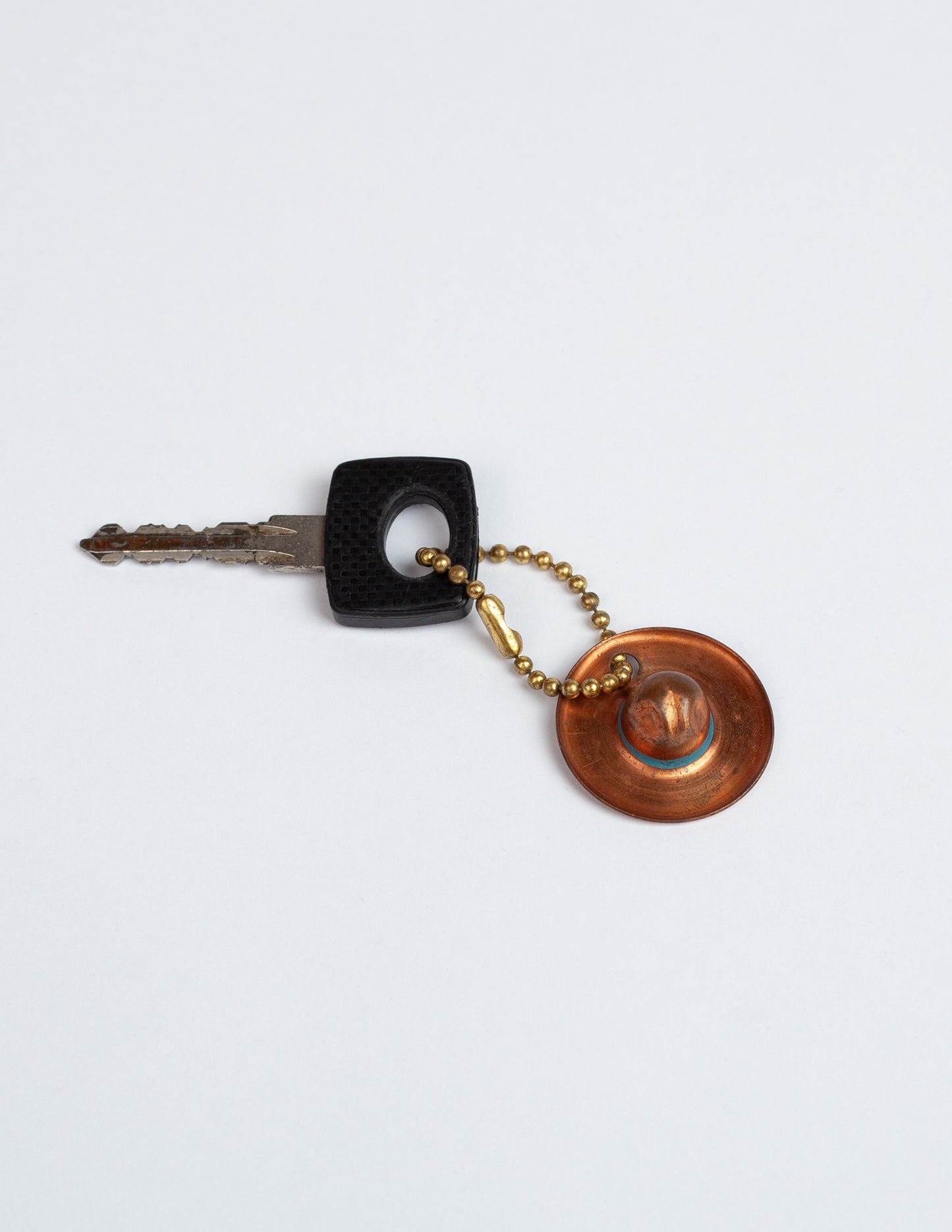 Rivay Vintage Mini Copper Cowboy Hat Keychain