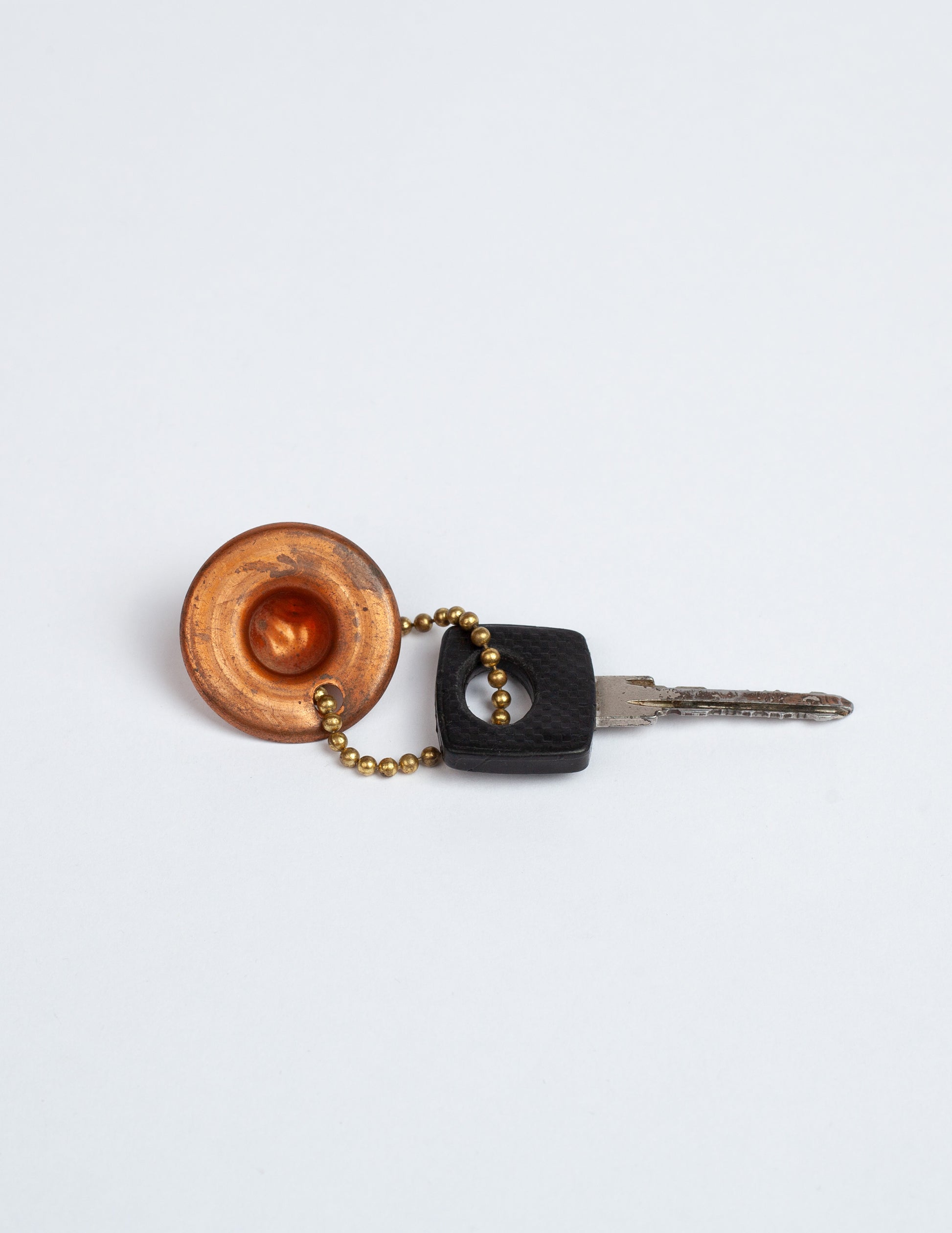 Rivay Vintage Mini Copper Cowboy Hat Keychain