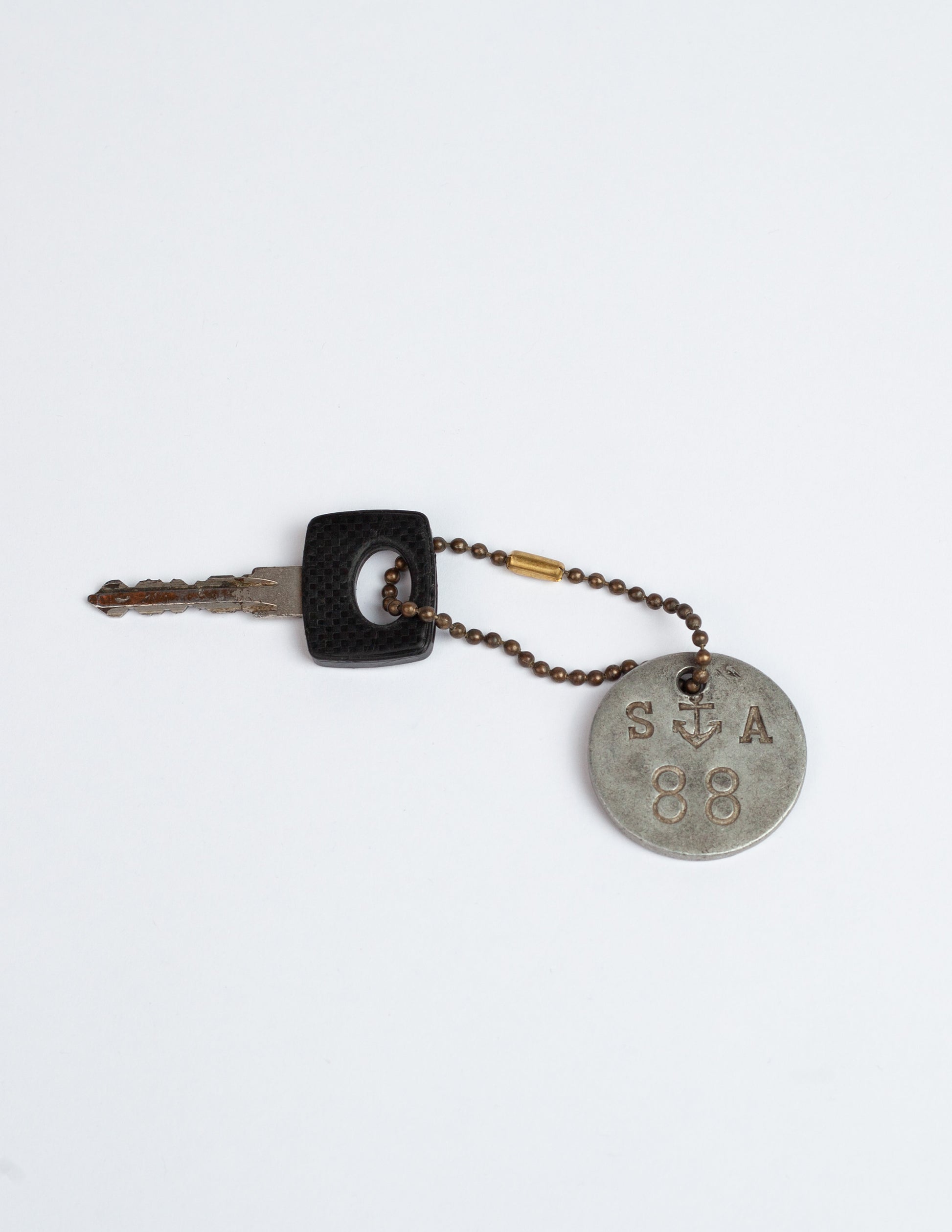 Vintage French Tool Coin Keychain
