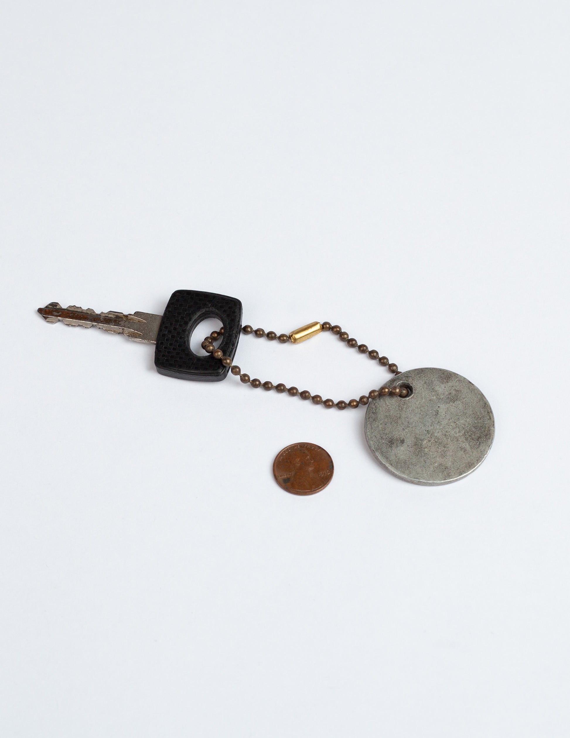 Vintage French Tool Coin Keychain