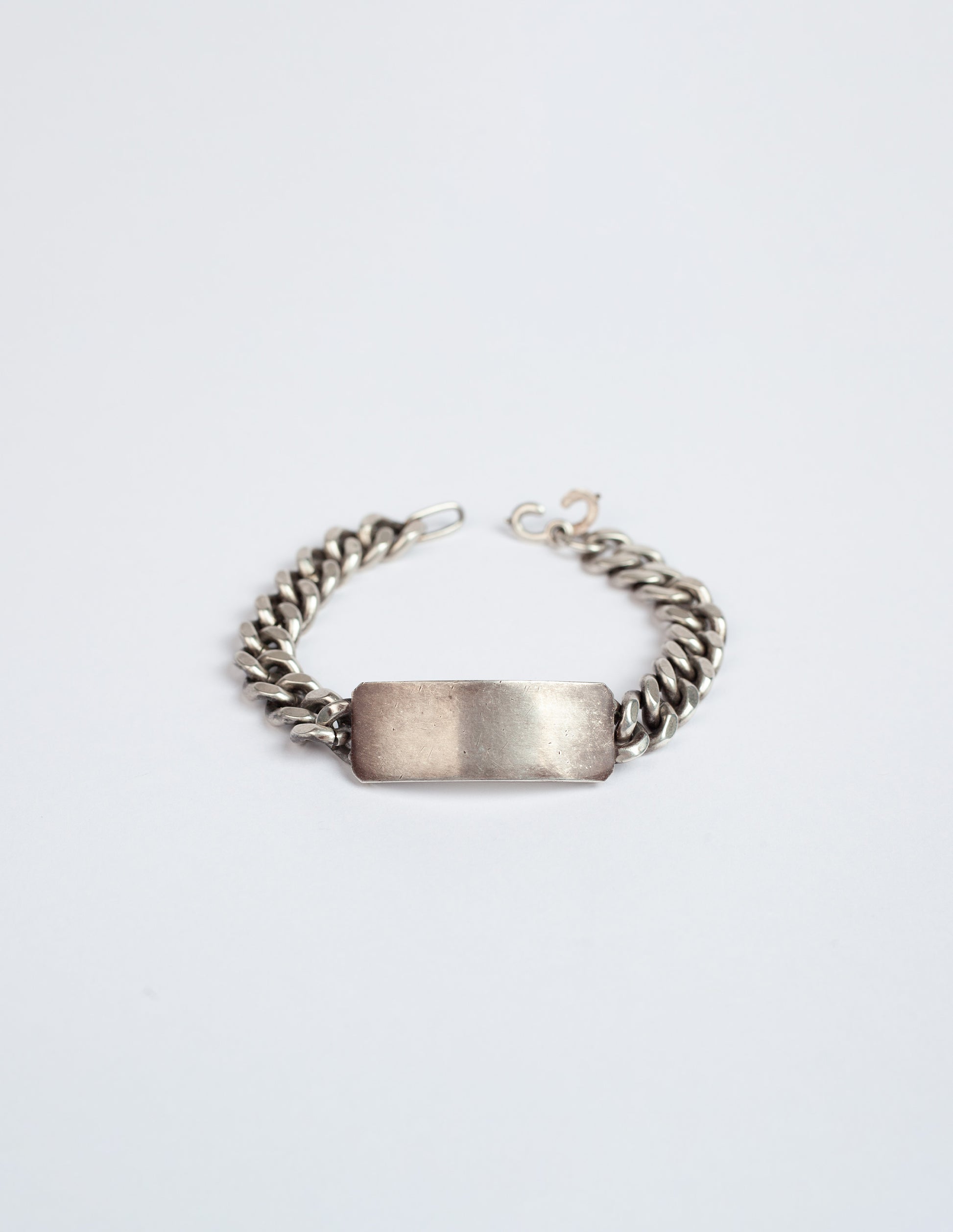 Rivay Vintage World War II Sterling Silver ID Bracelet