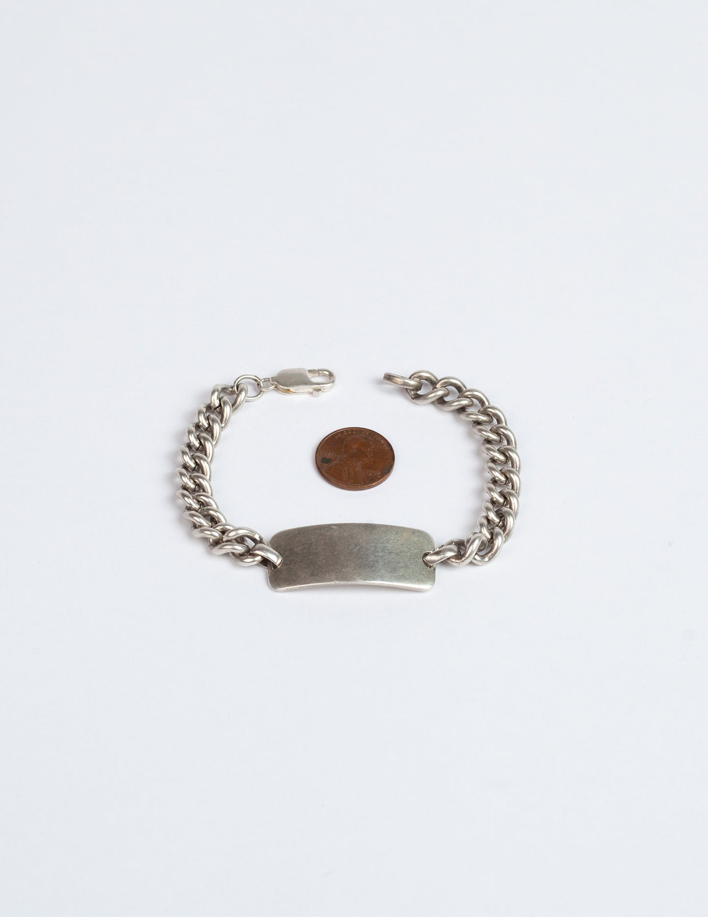 Vintage WWII Sterling Silver ID Bracelet