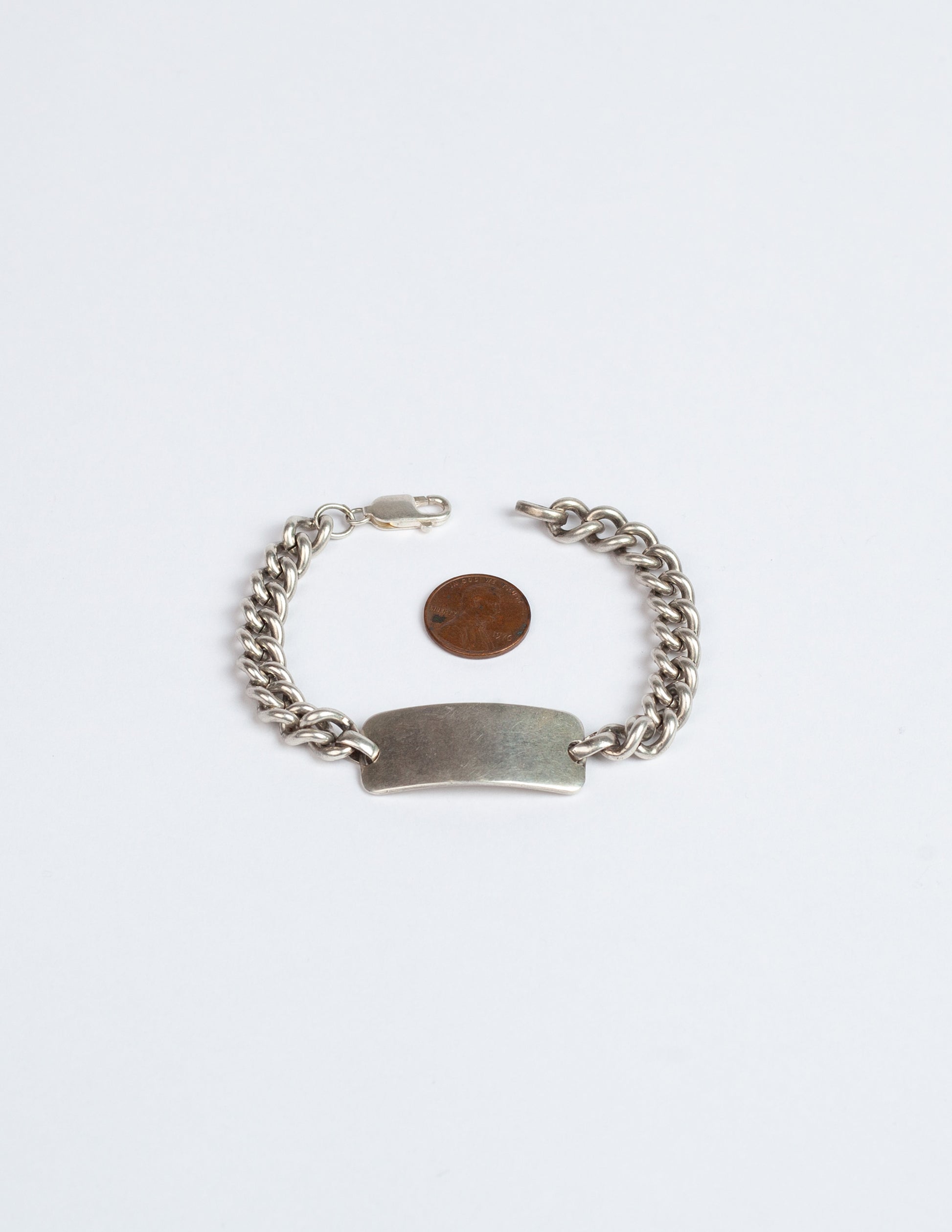 Vintage WWII Sterling Silver ID Bracelet