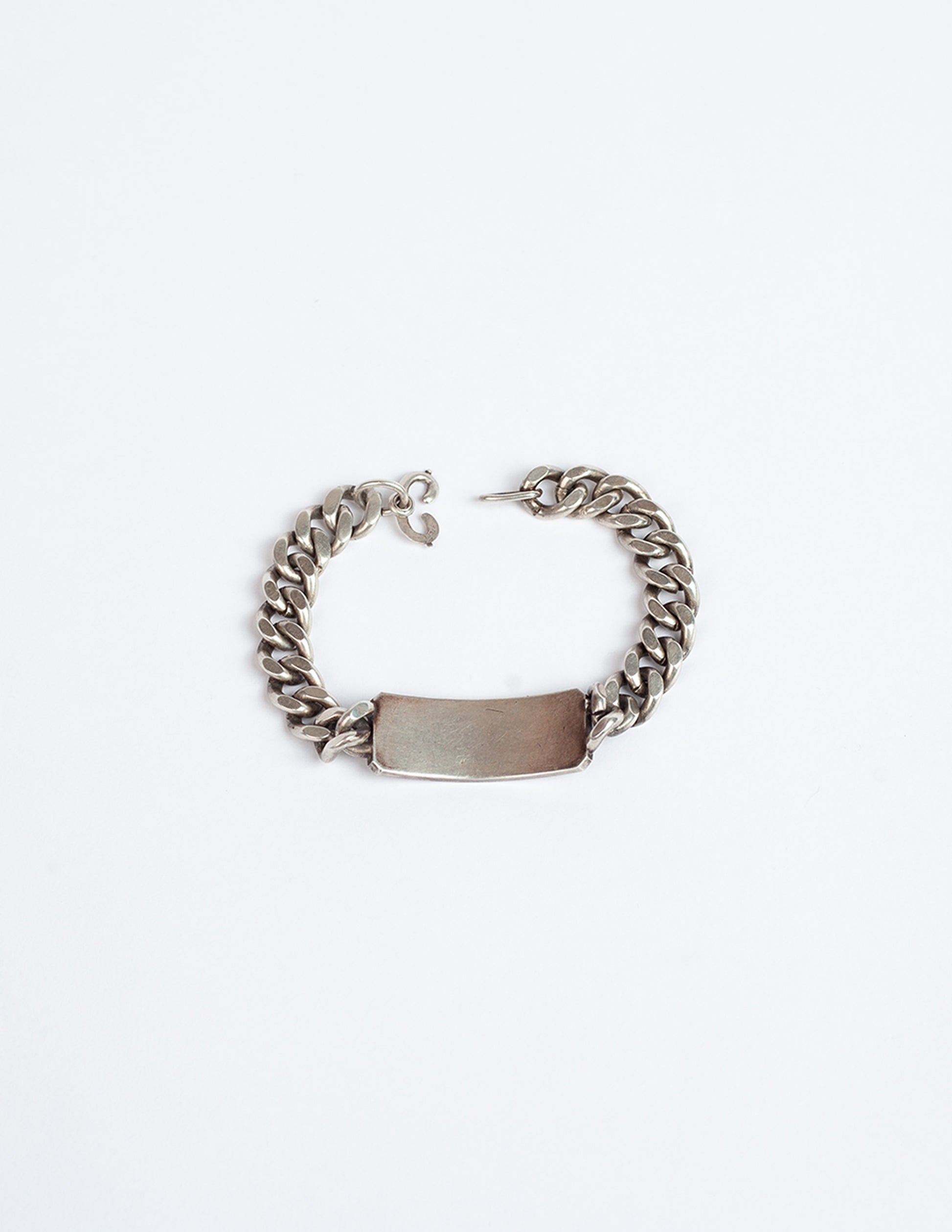 Rivay Vintage World War II Sterling Silver ID Bracelet