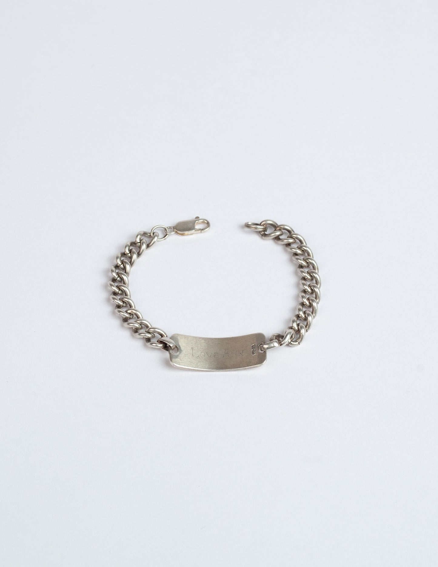 Vintage WWII Sterling Silver ID Bracelet