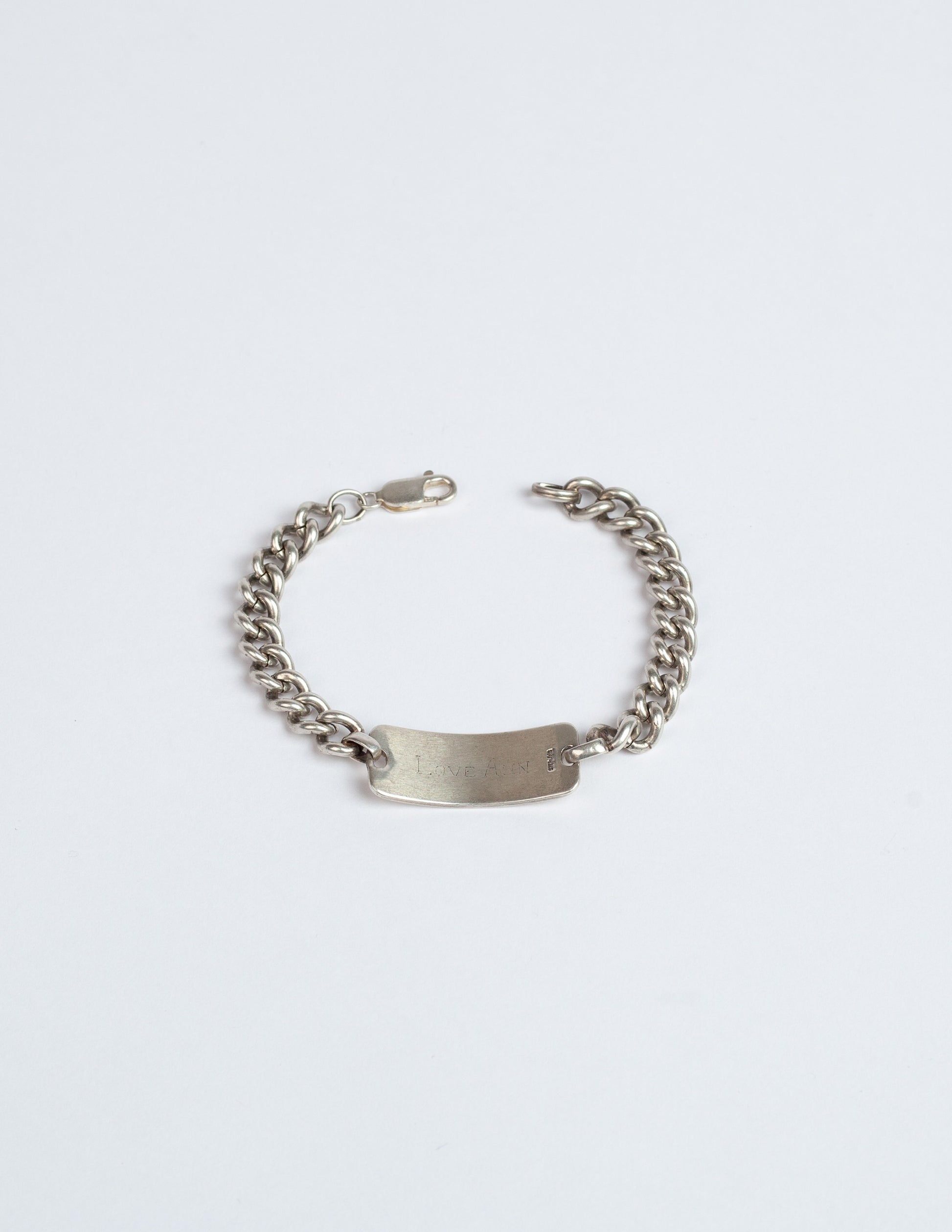 Vintage WWII Sterling Silver ID Bracelet