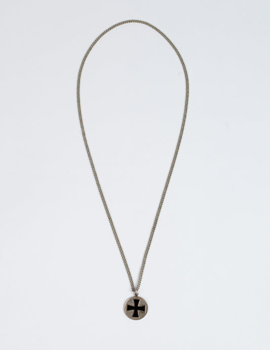 1960's Vintage 1" Sterling Silver Surfer's Cross Necklace