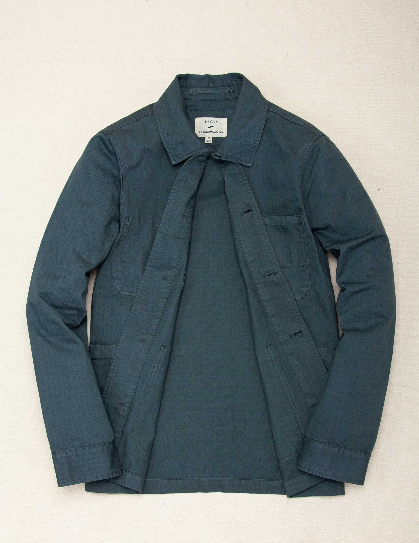 Rivay & A Continuous Lean Chore Jacket in Rivay Racing Green