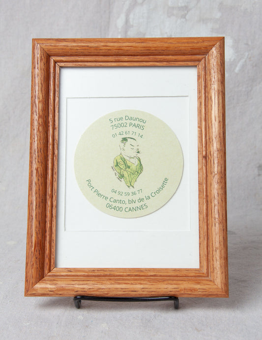 Framed Harry's New York Bar Paris Coaster