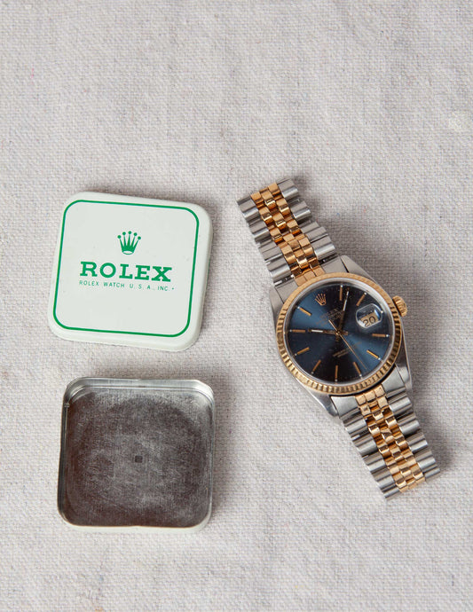 Vintage Rolex® Watch USA Dealer Watch Parts Tin Storage Box