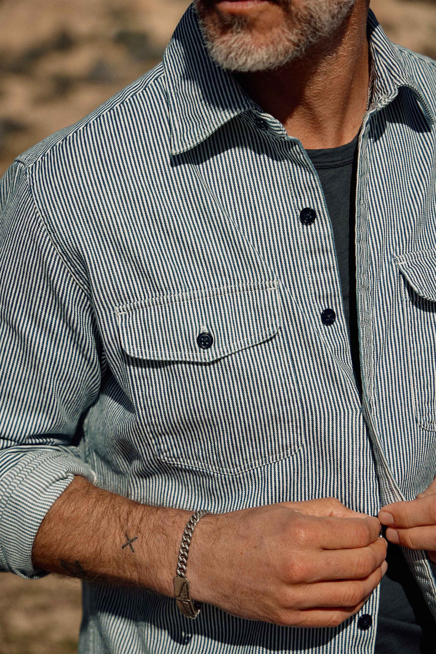 Palmer Indigo Stripe Workshirt