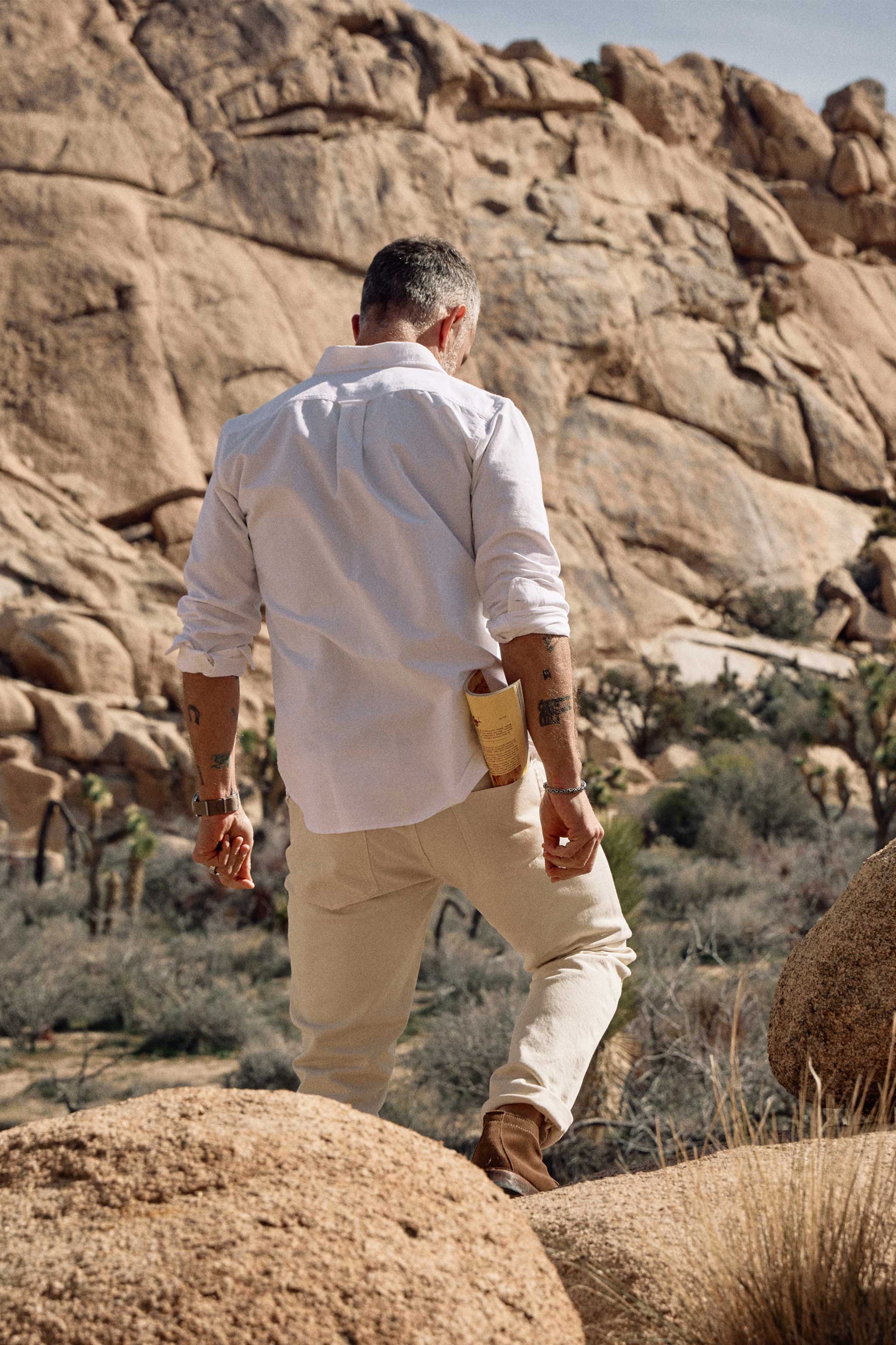 Shaw Selvedge Oxford Button Down in White