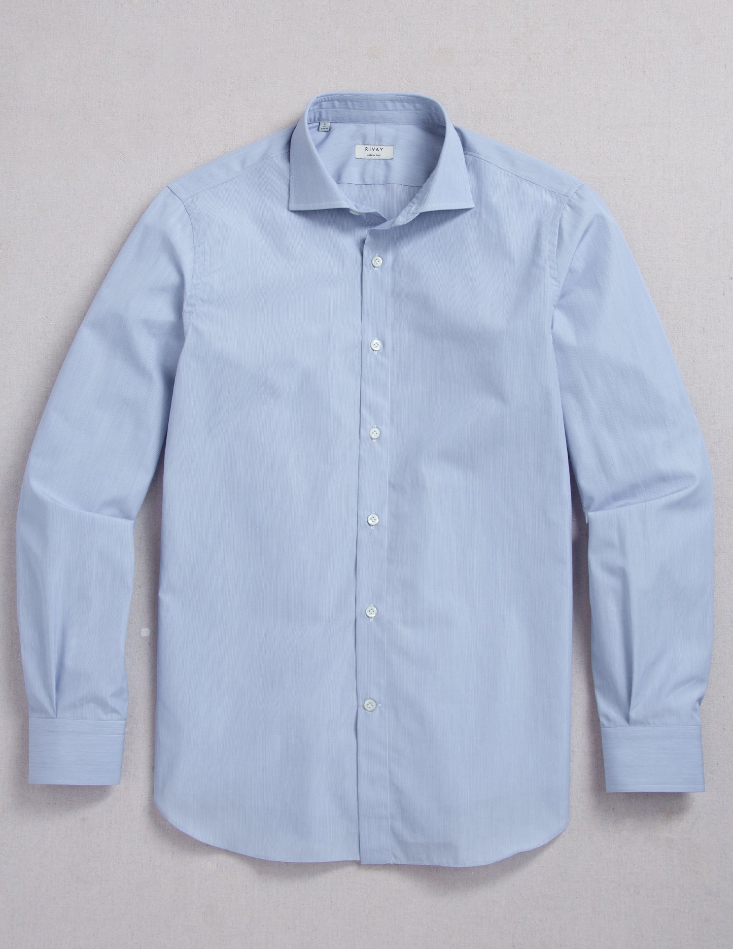 Corso Italian Dress Shirt in Classic Blue Micro Stripe