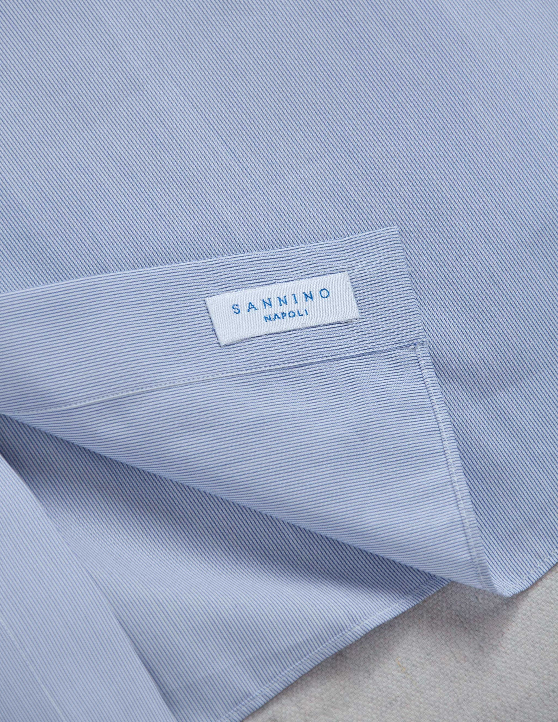 Corso Italian Dress Shirt in Classic Blue Micro Stripe