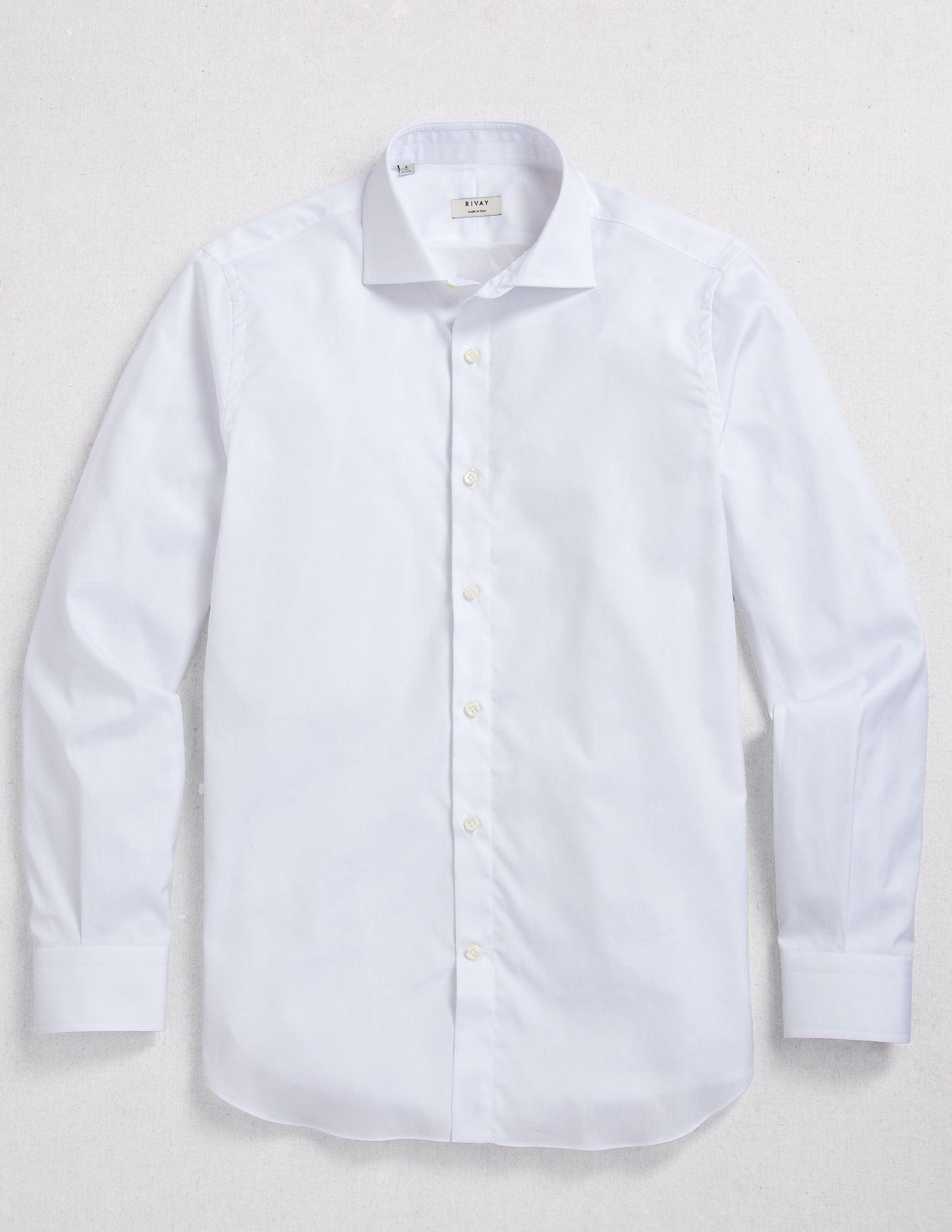 The Corso Italian Dress Shirt in Classic White Pinpoint Oxford