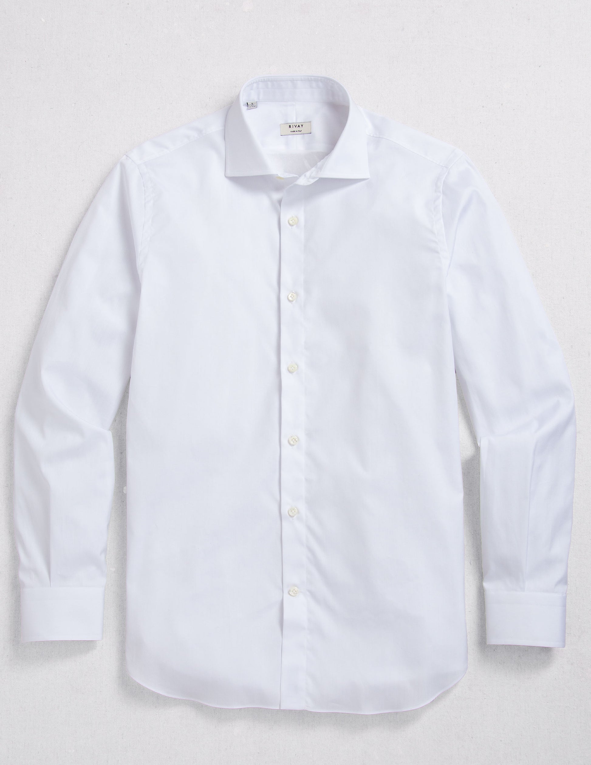 The Corso Italian Dress Shirt in Classic White Pinpoint Oxford