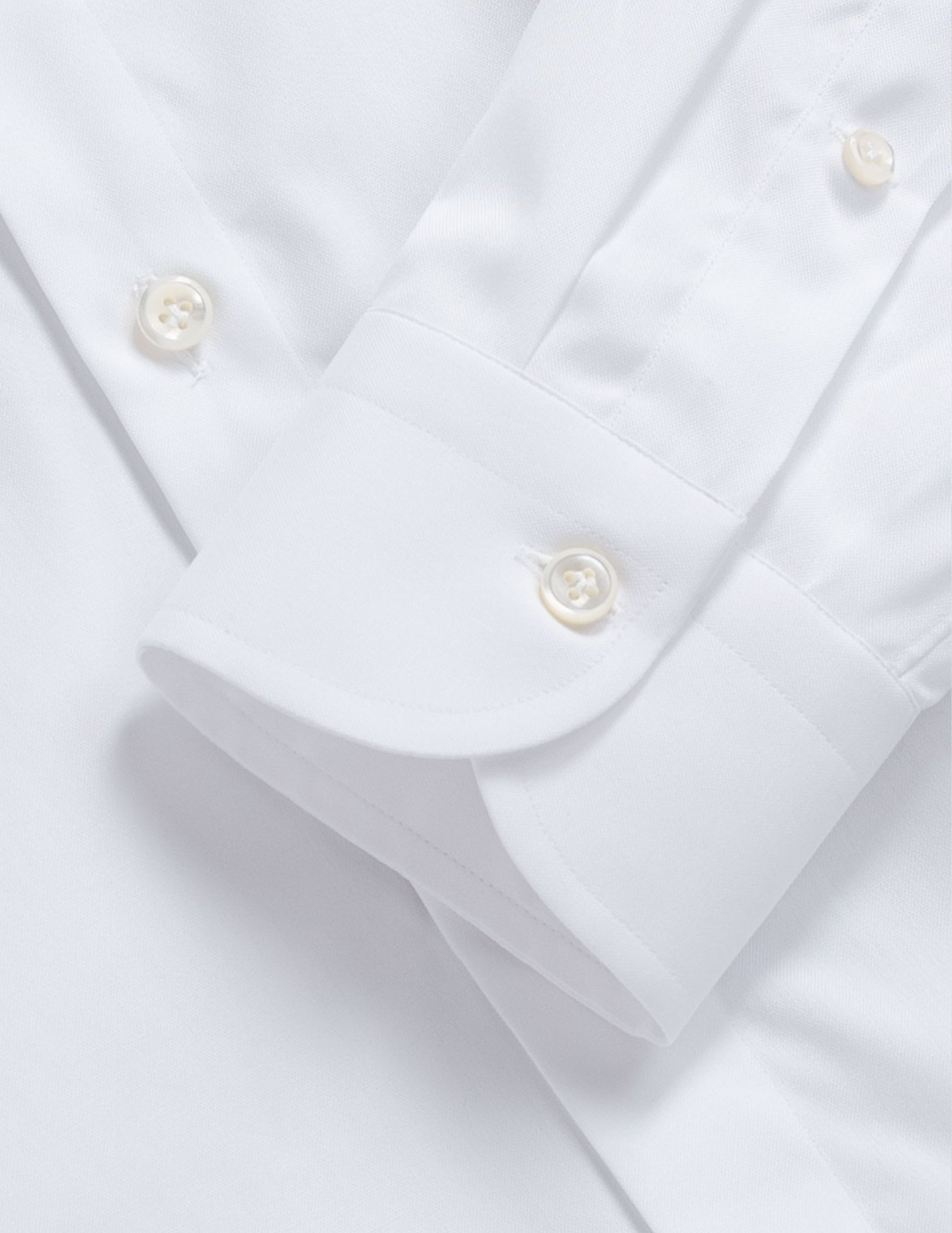 The Corso Italian Dress Shirt in Classic White Pinpoint Oxford