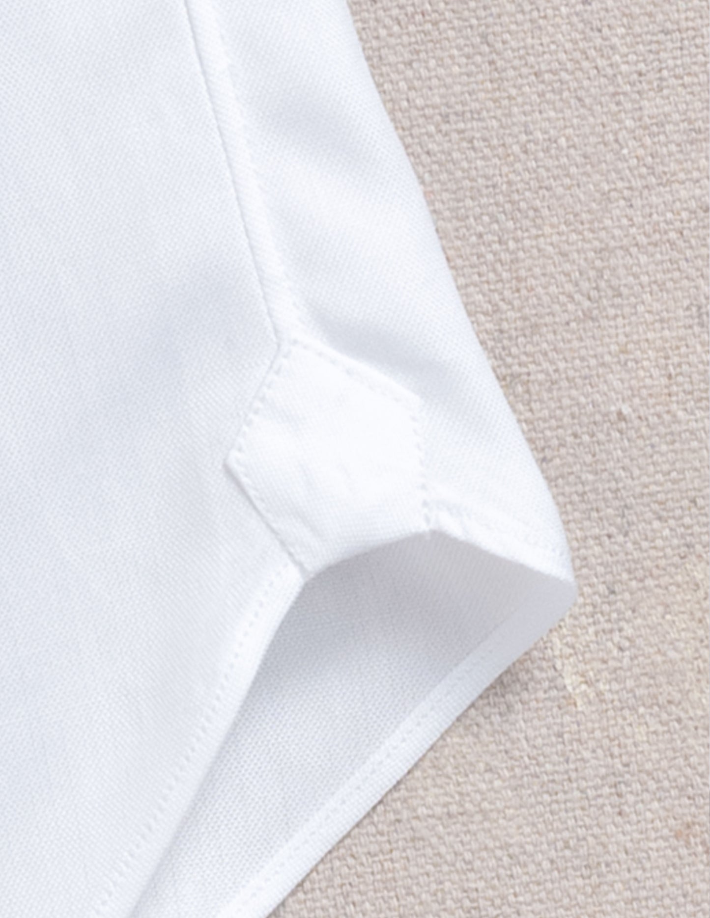 The Corso Italian Dress Shirt in Classic White Pinpoint Oxford