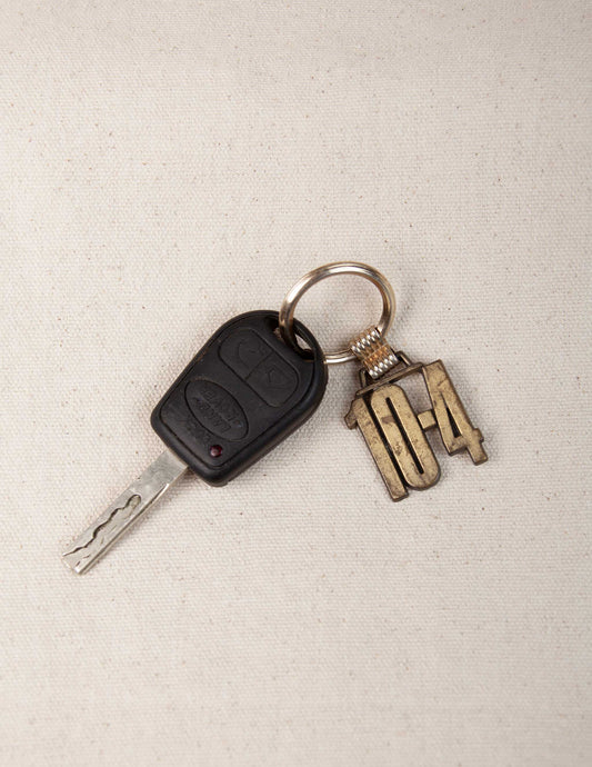 Vintage Brass 10-4 Keychain