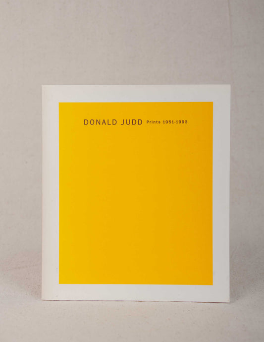 Donald Judd: Prints 1951–1993 (Japanese Exhibition Catalog)