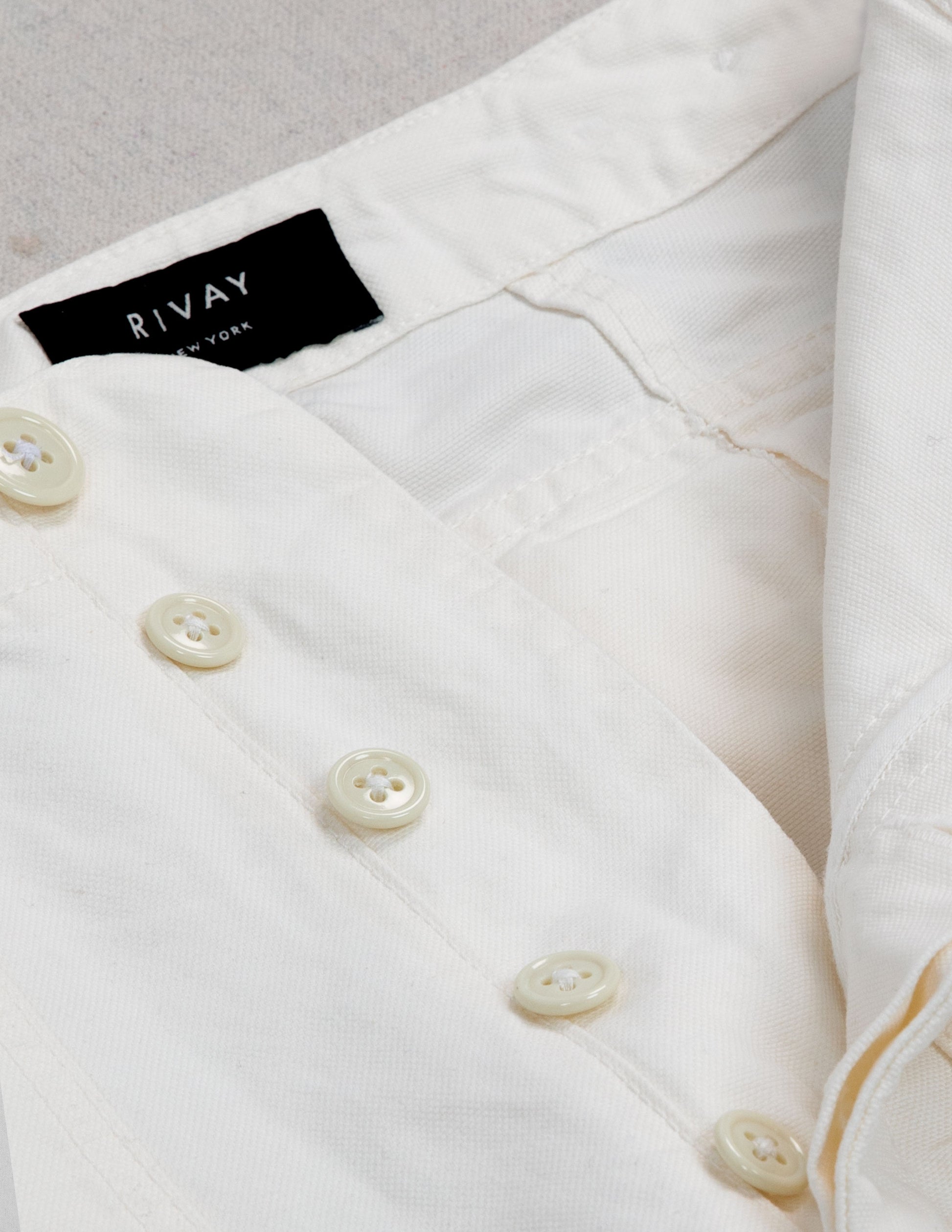 Series II Garment Dyed Utility Pant in Chalk