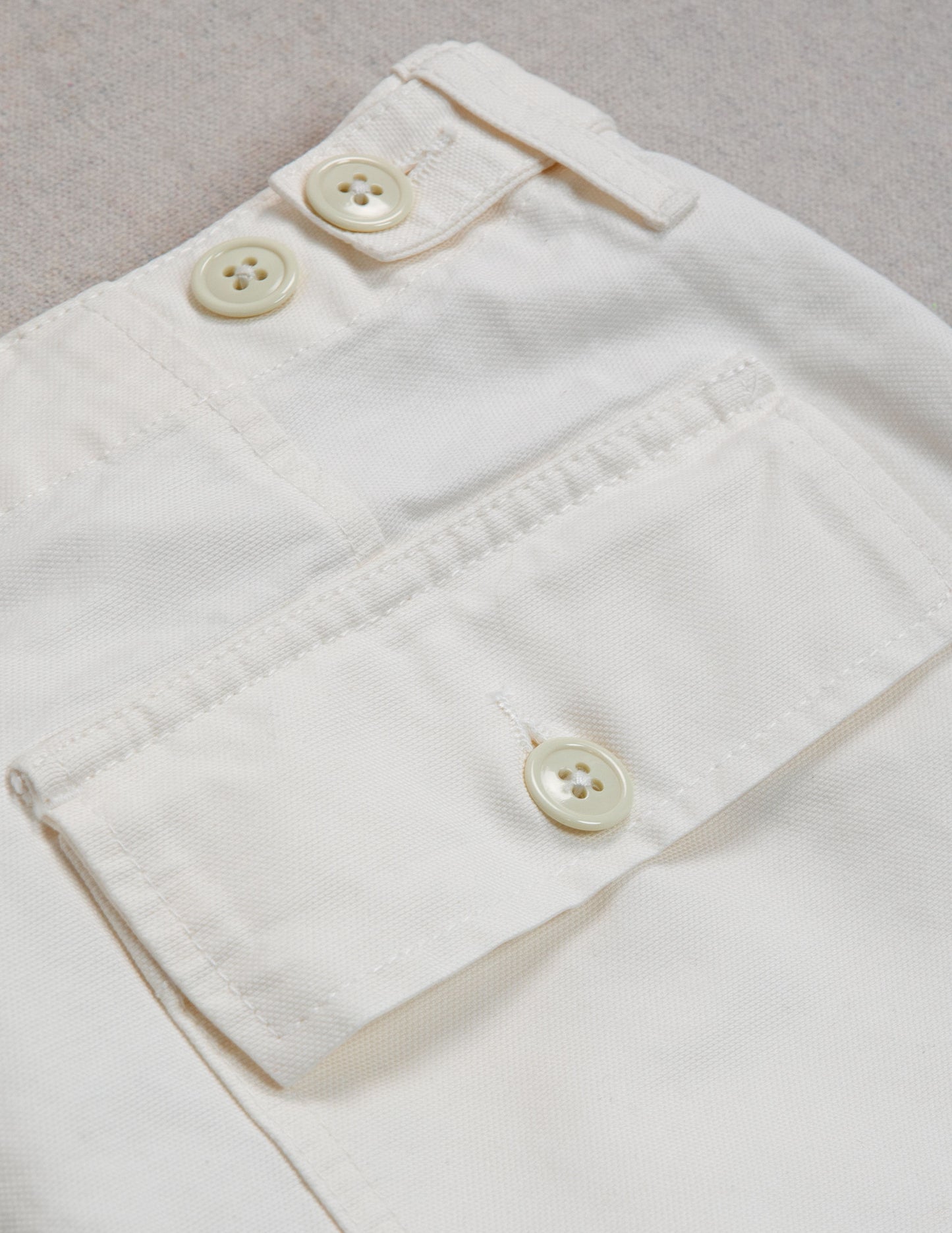 Series II Garment Dyed Utility Pant in Chalk
