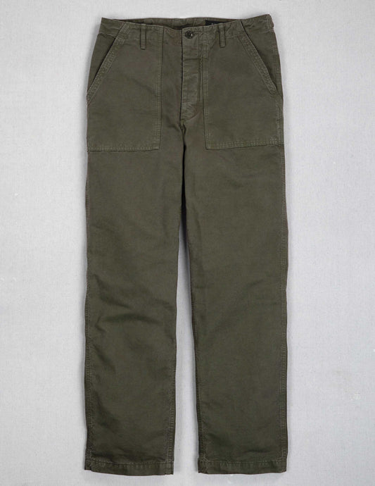 Series II Garment Dyed Utility Pant in Vintage Olive