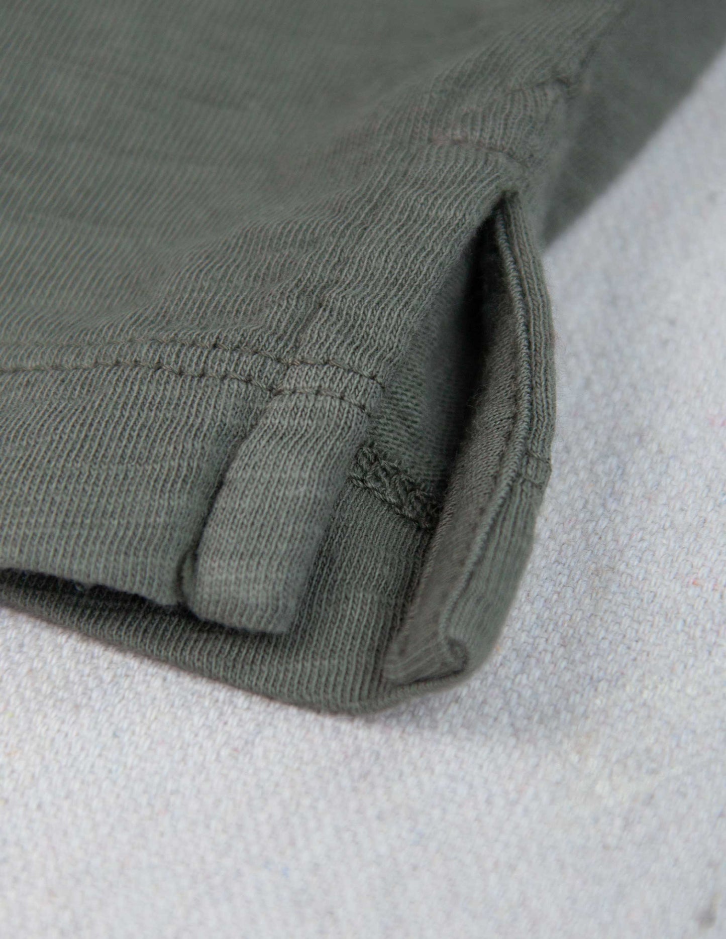 Garment Dyed Slub Jersey Polo in Armory