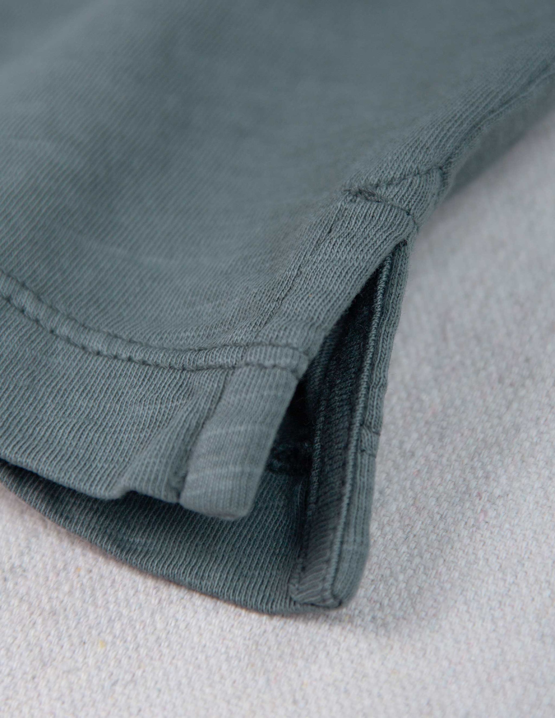 Garment Dyed Slub Jersey Polo in Storm