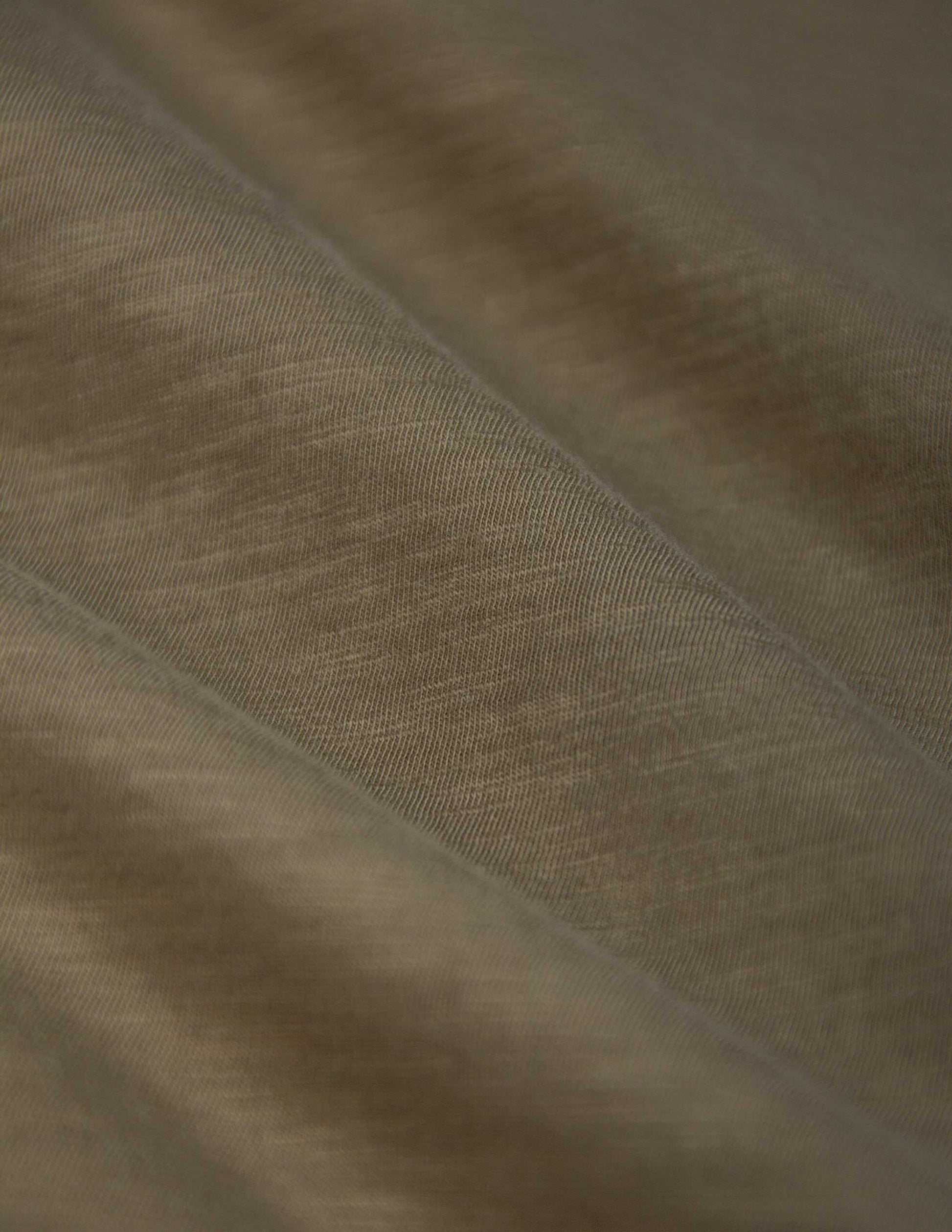Slub Cotton Pocket Tee in Brownstone
