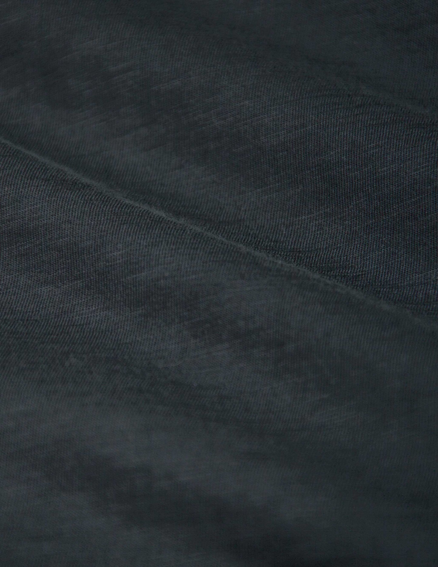 Slub Cotton Pocket Tee in Faded Black