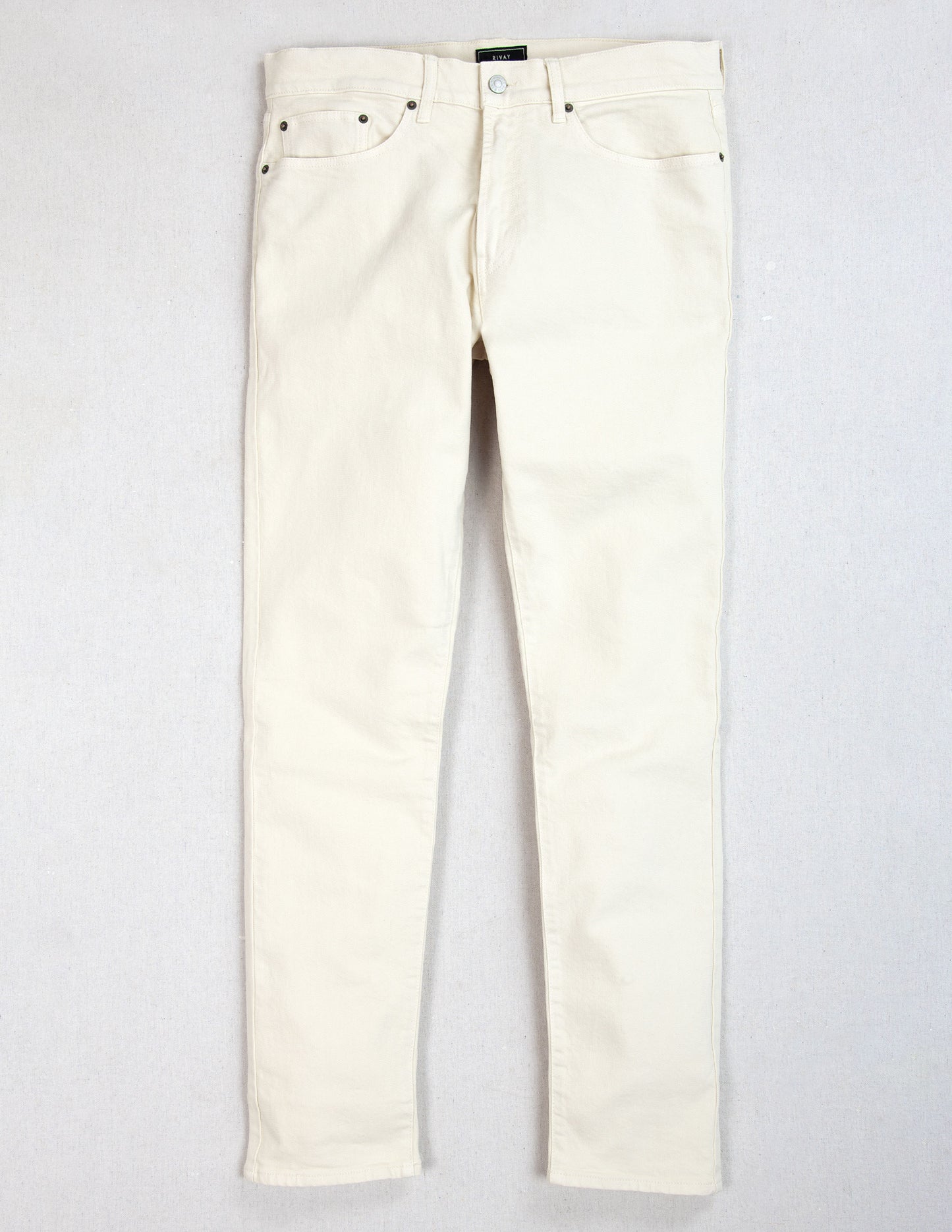 Wade Garment Dyed Five Pocket Pant in Natural