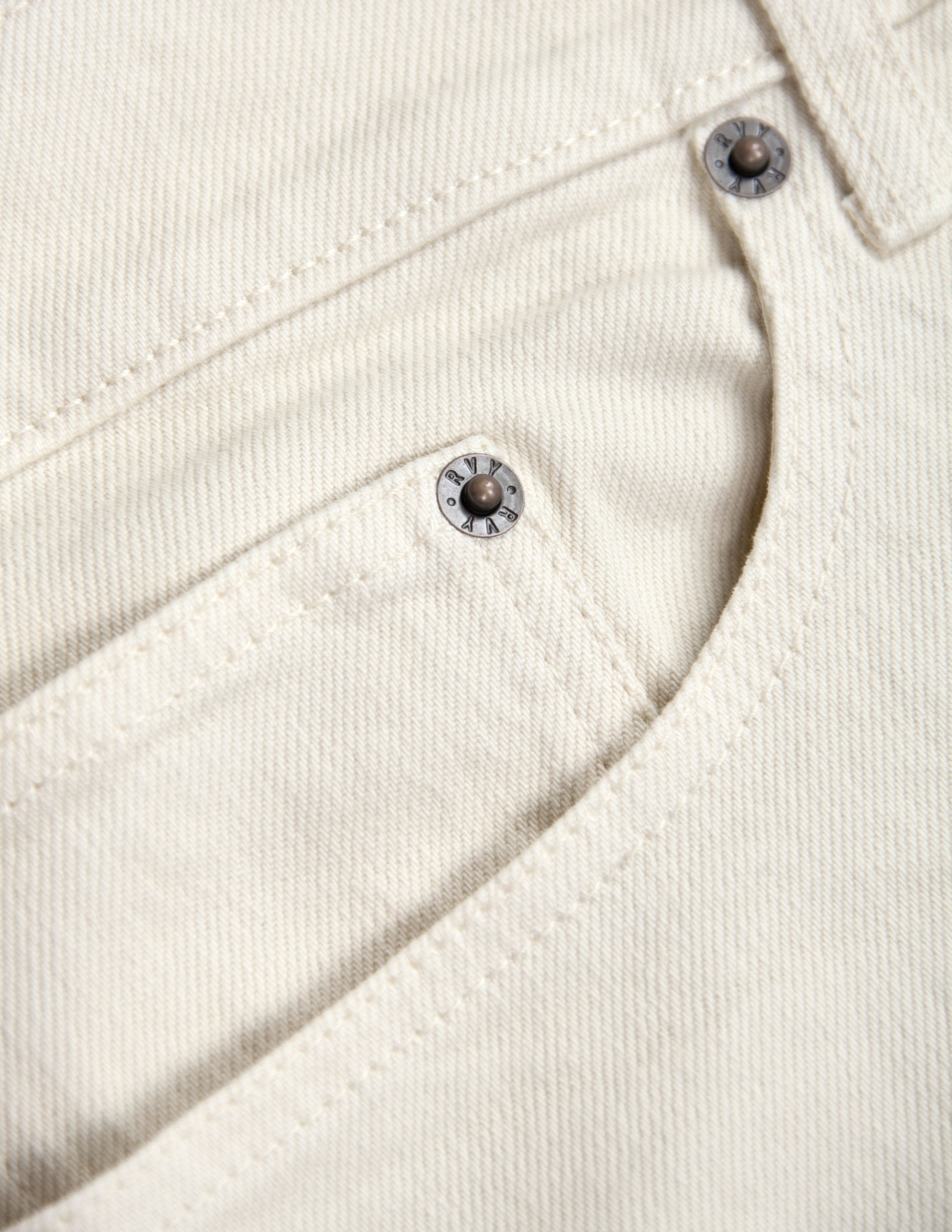 Wade Garment Dyed Five Pocket Pant in Natural