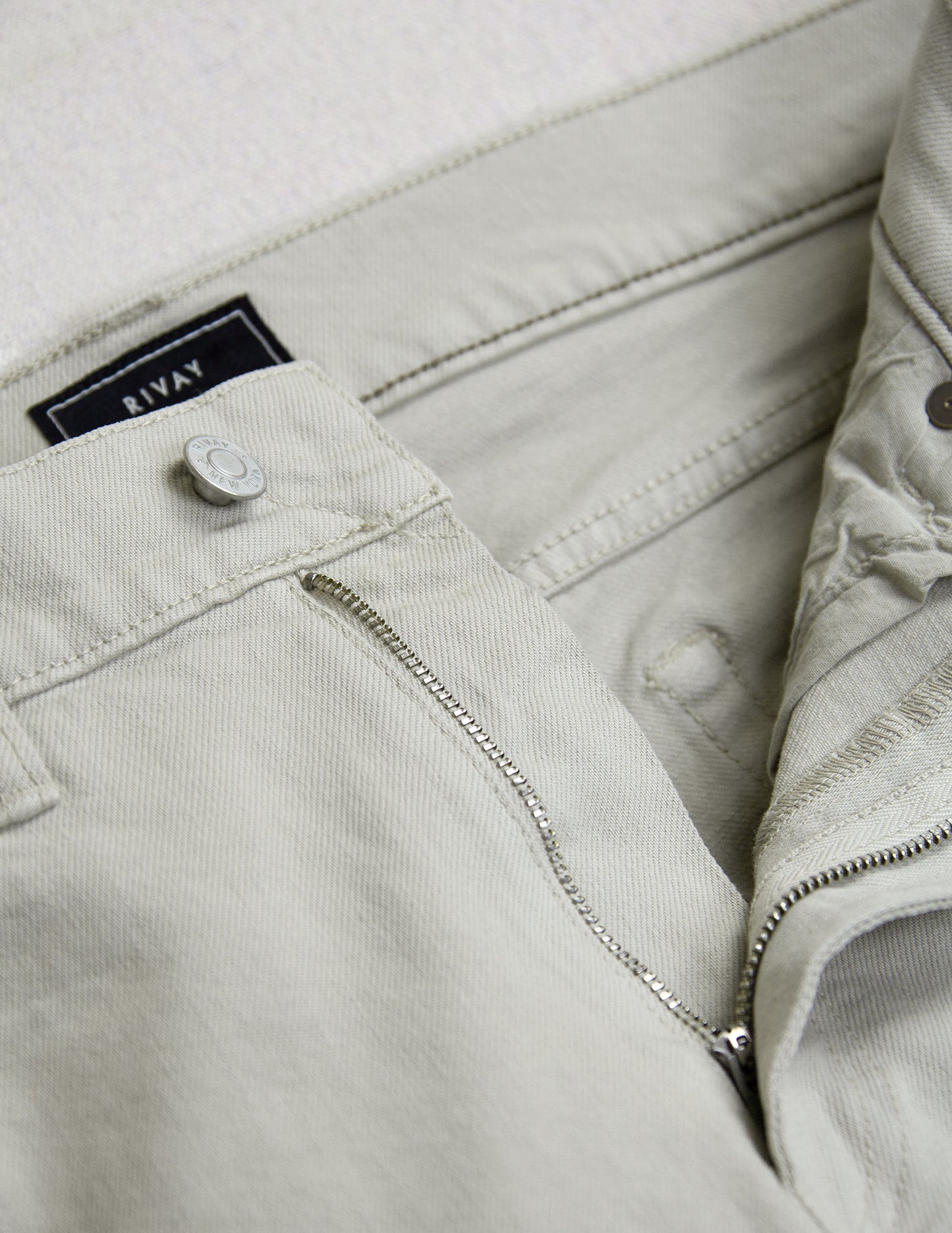 Wade Garment Dyed Five Pocket Pant in Stone Grey