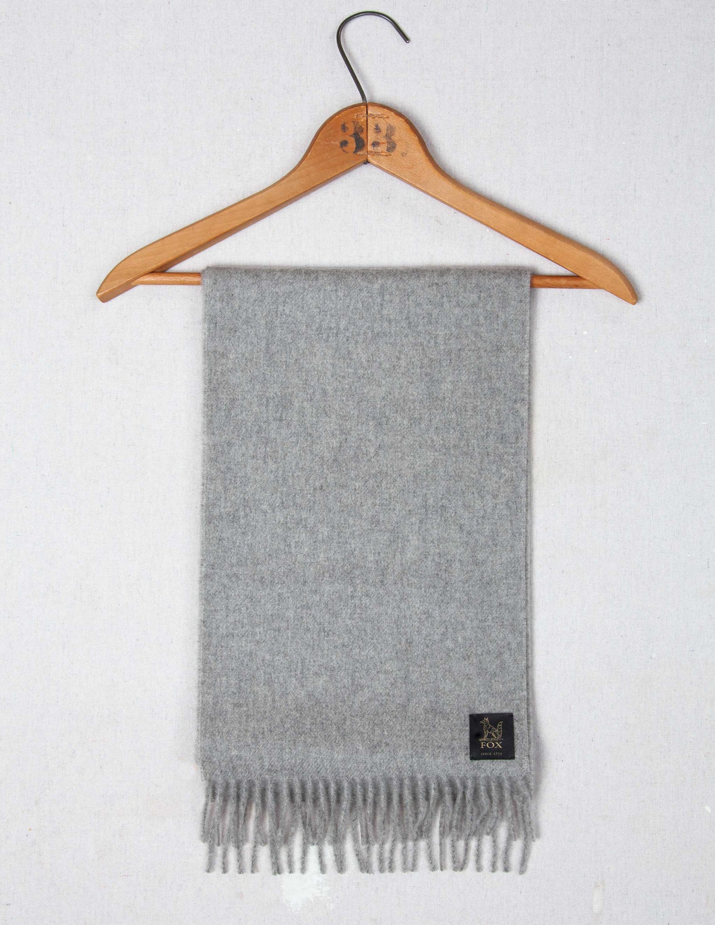 Fox Brothers® Cashmere Scarf in Light Grey