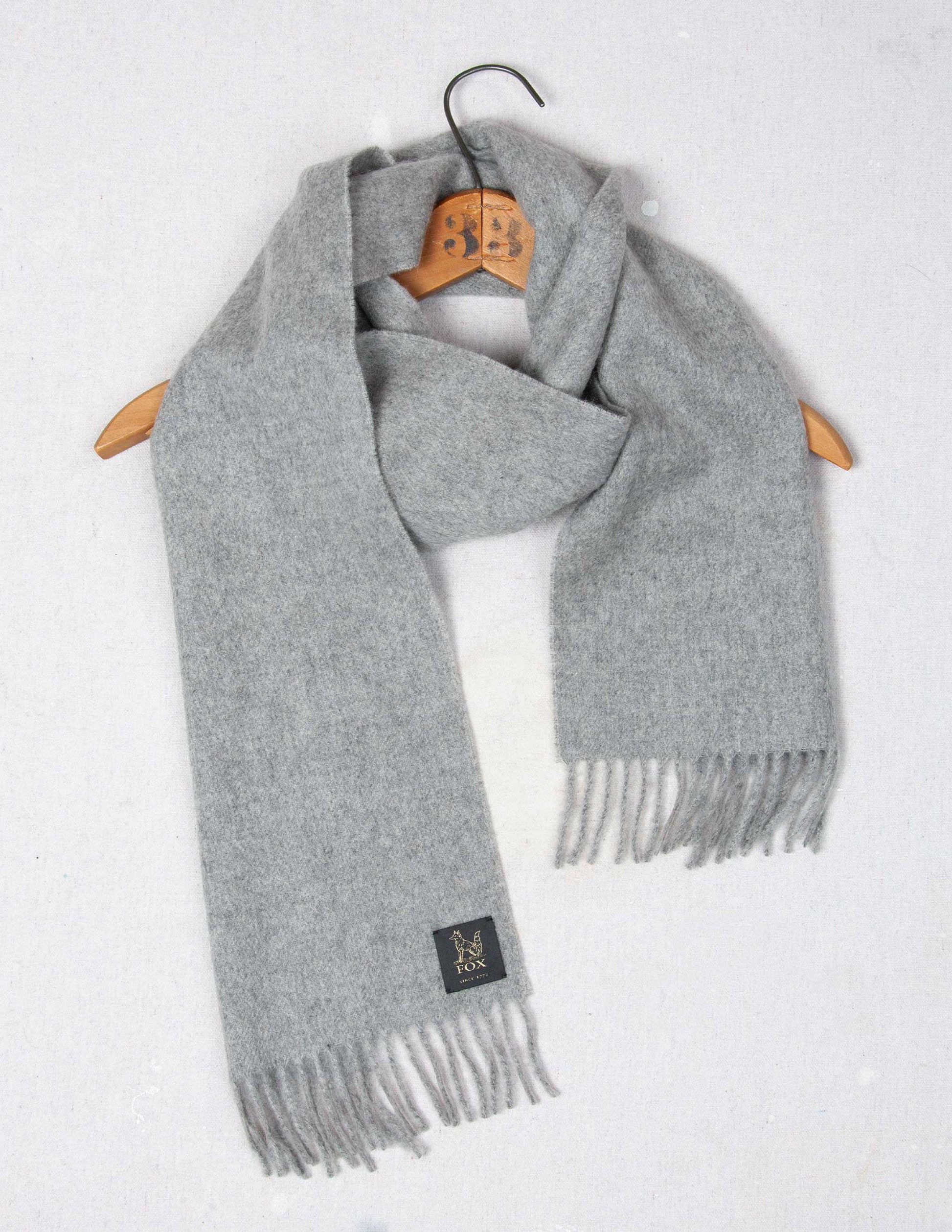 Fox Brothers® Cashmere Scarf in Light Grey