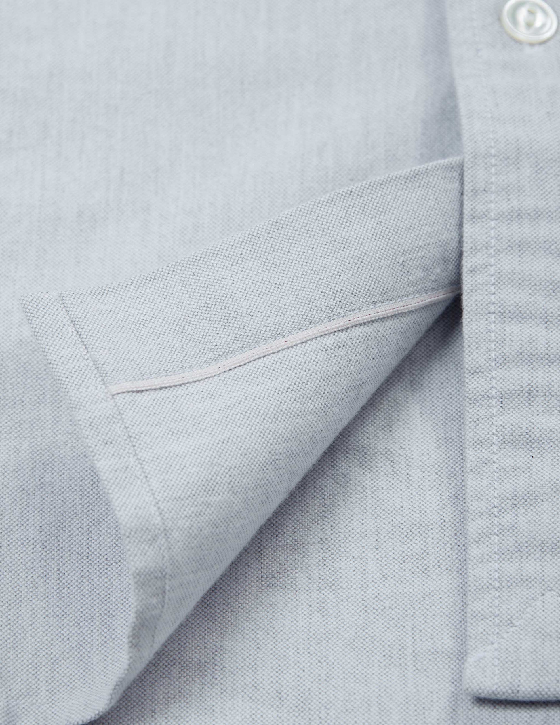 Shaw Selvedge Oxford Button Down in Heather Grey
