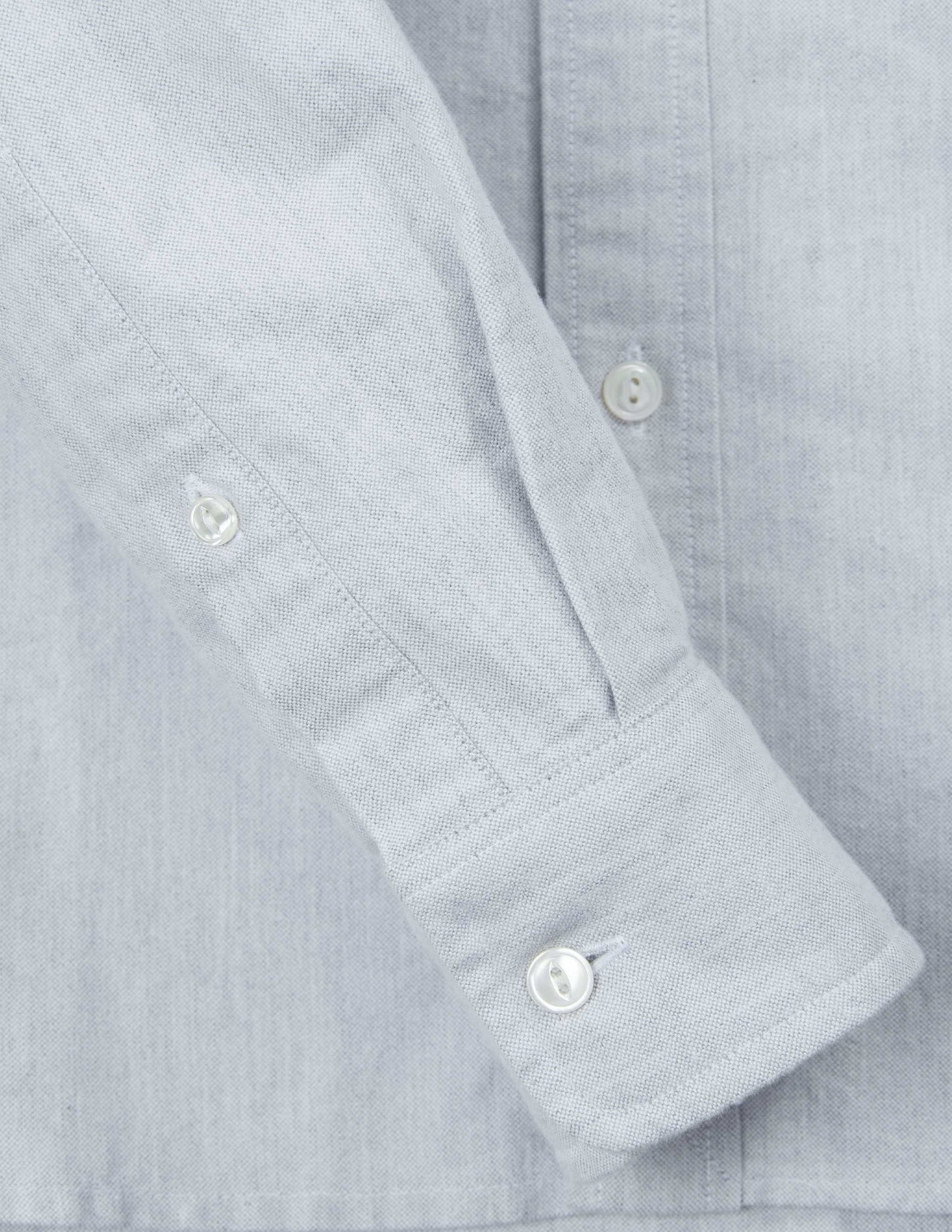Shaw Selvedge Oxford Button Down in Heather Grey