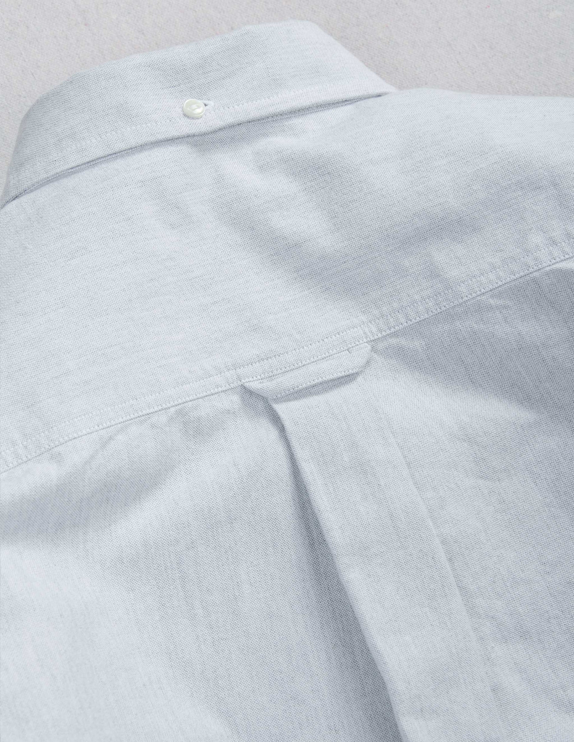 Shaw Selvedge Oxford Button Down in Heather Grey