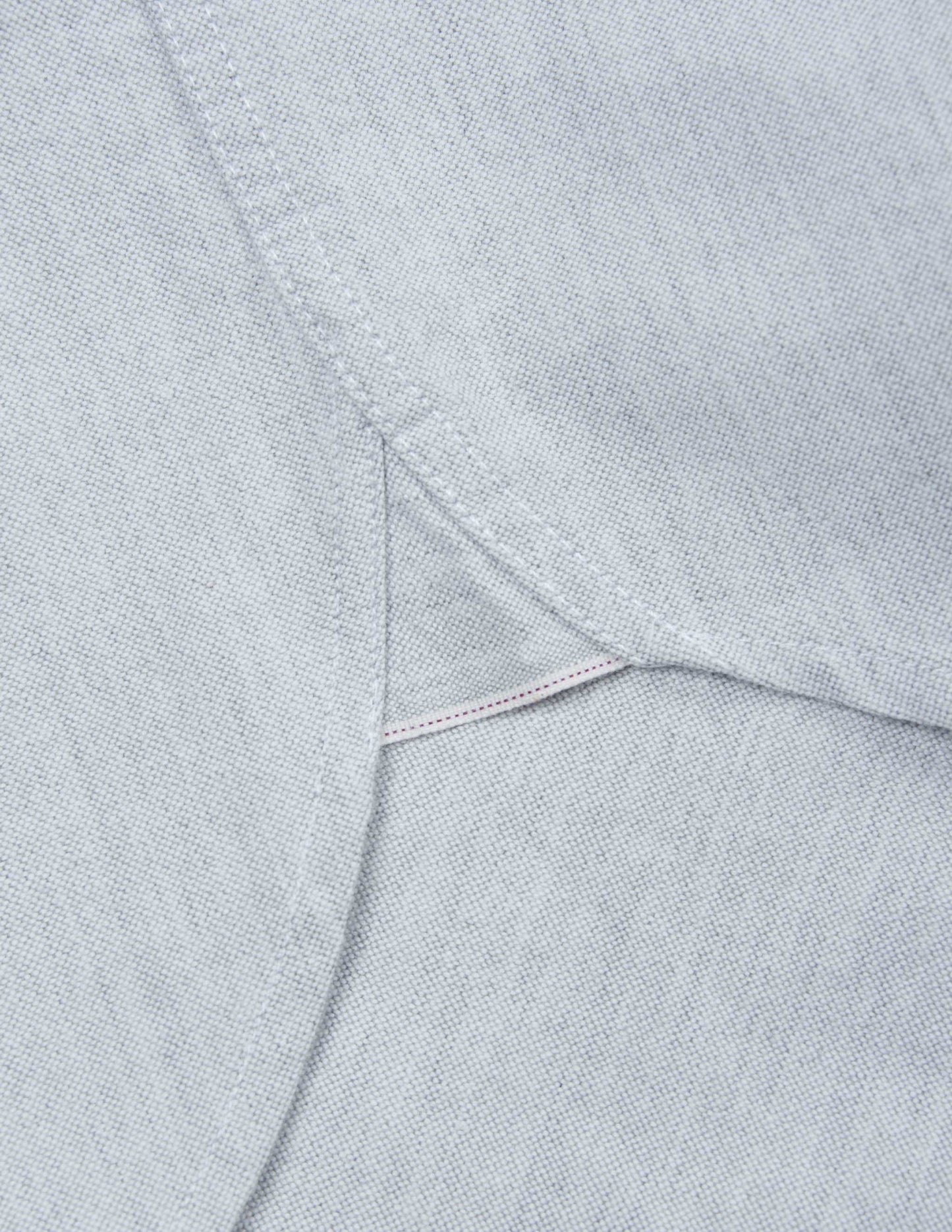 Shaw Selvedge Oxford Button Down in Heather Grey