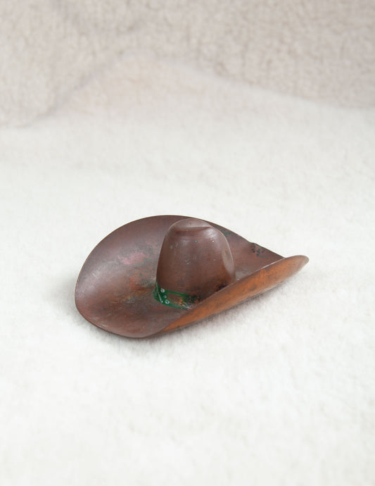 Small Copper Cowboy Hat Catch-All