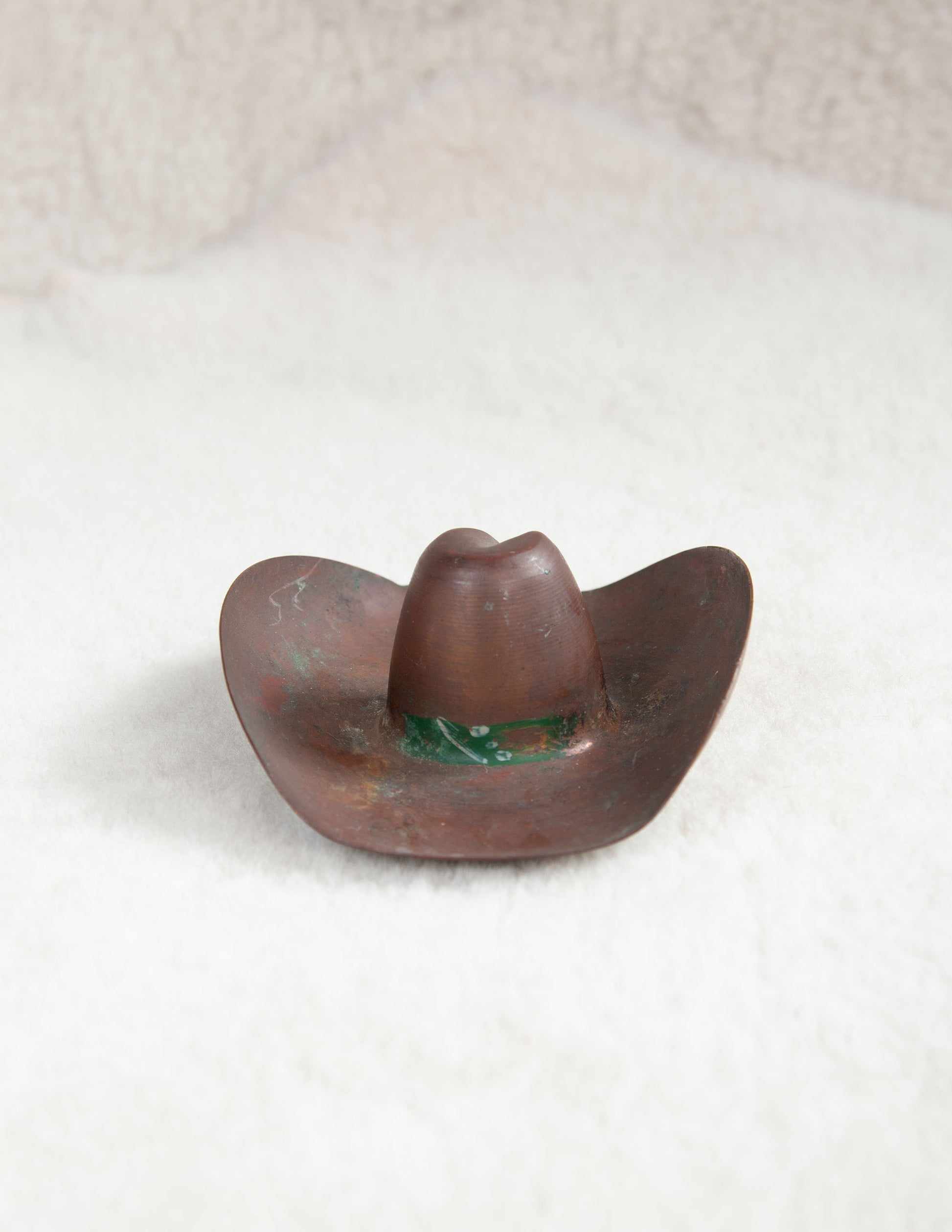 Small Copper Cowboy Hat Catch-All