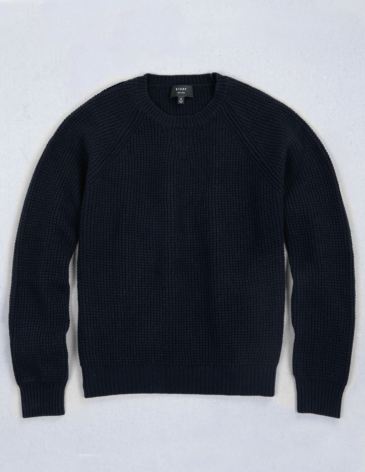 Sonny Waffle Sweater in Navy